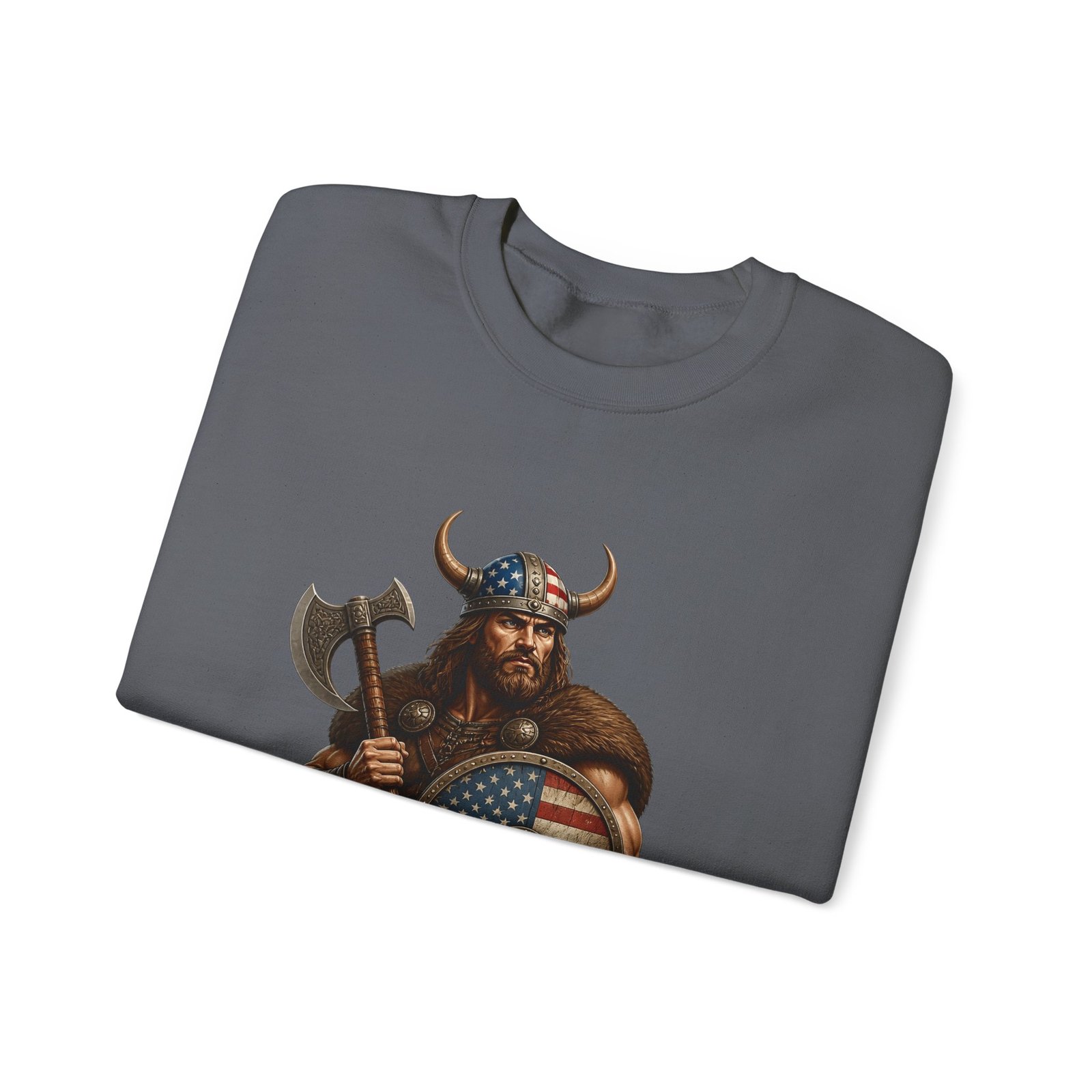 American Viking Sweatshirt - Patriotic Viking Crewneck - Image 39