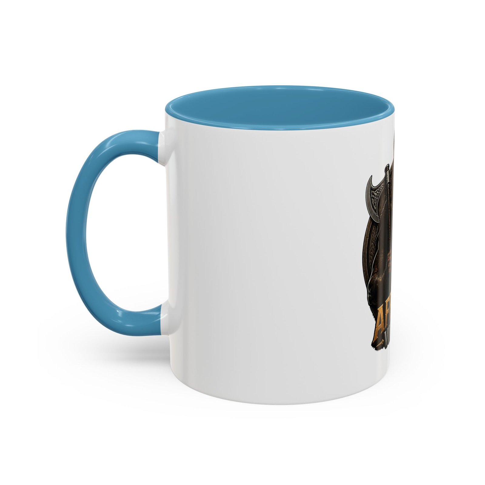 African Viking Coffee Mug — Black Warrior Axe Design (11/15oz) - Image 35