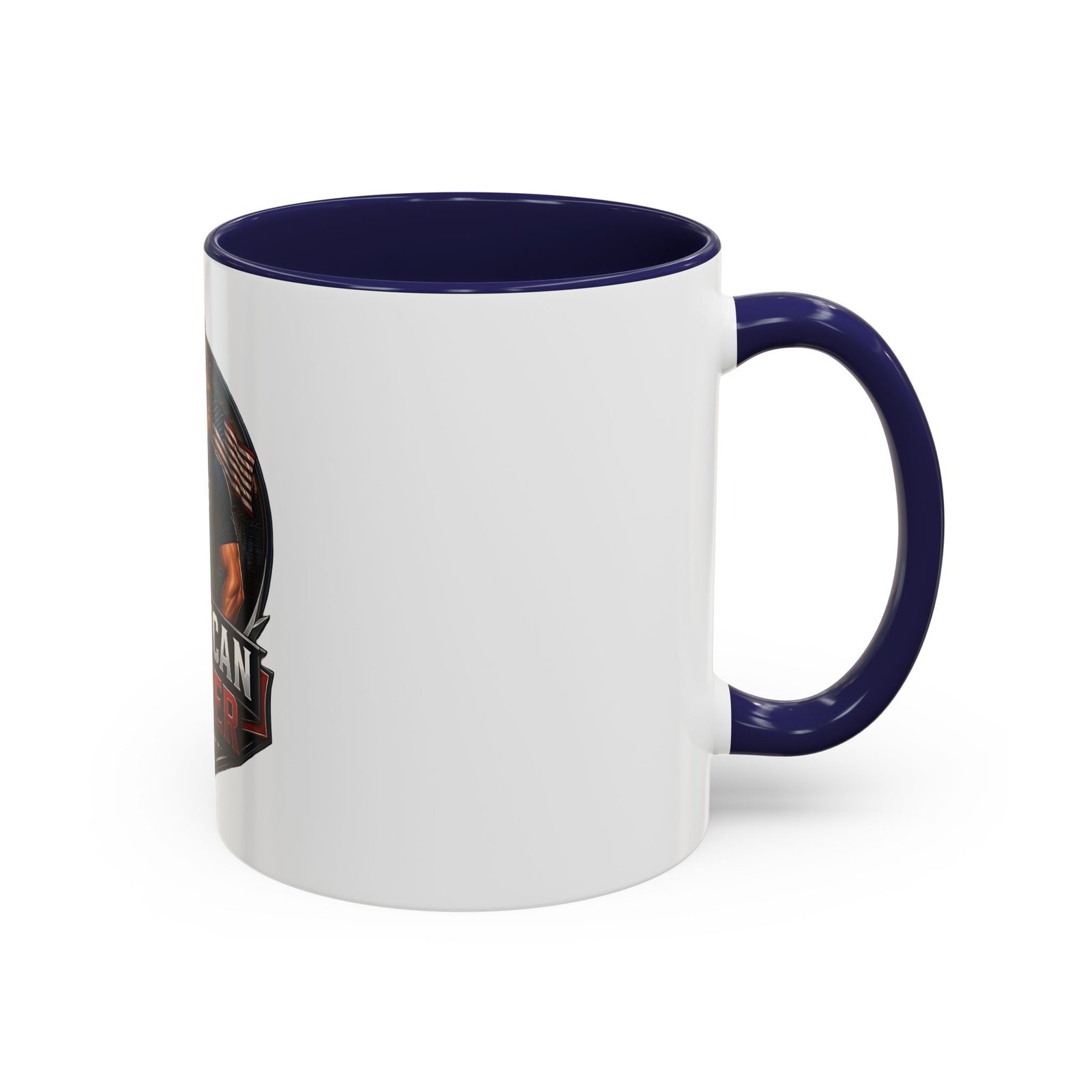 American Fisher Coffee Mug - Patriotic Fisherman 11/15oz Accent Mug - Image 6