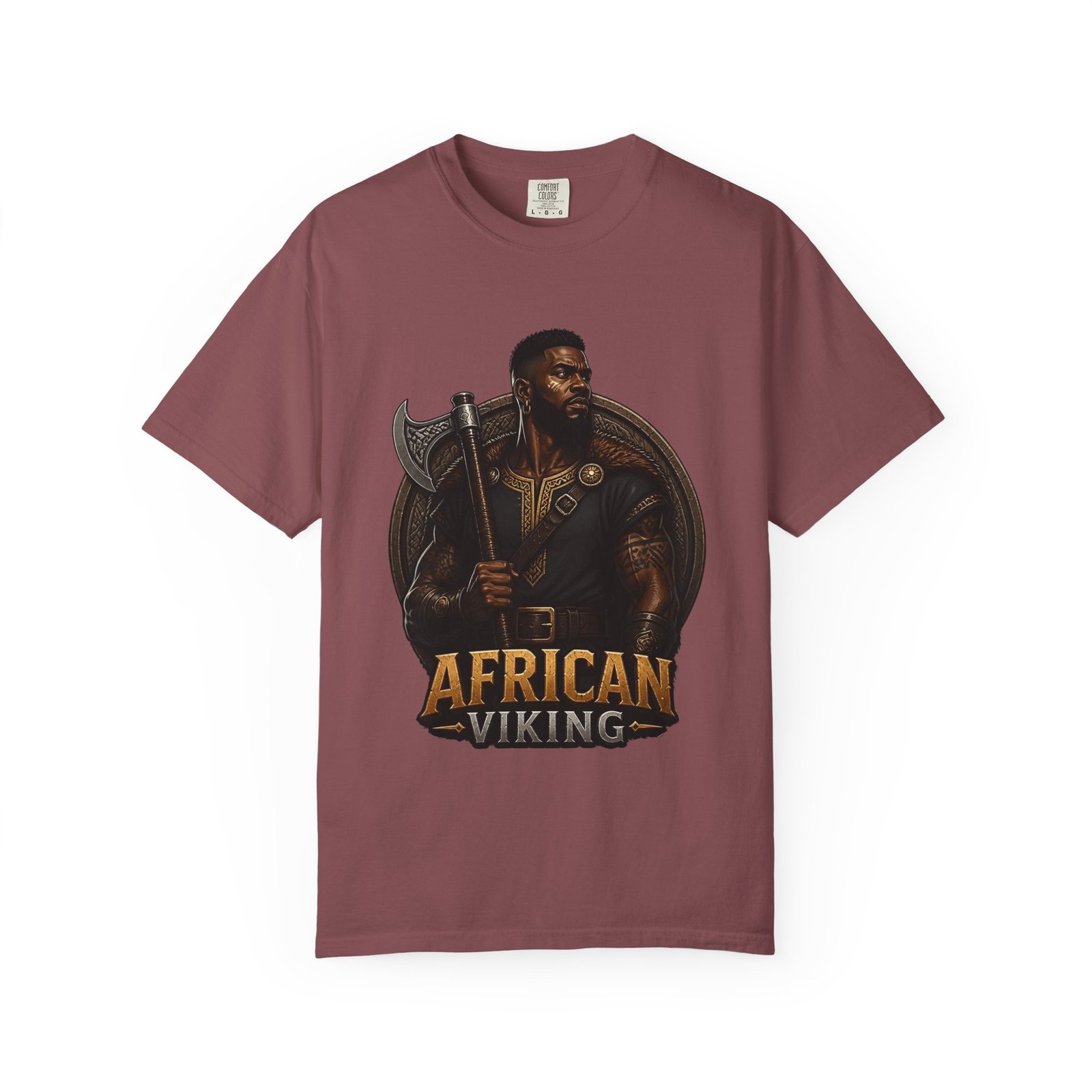 African Viking T-Shirt — Graphic Warrior Tee - Image 13
