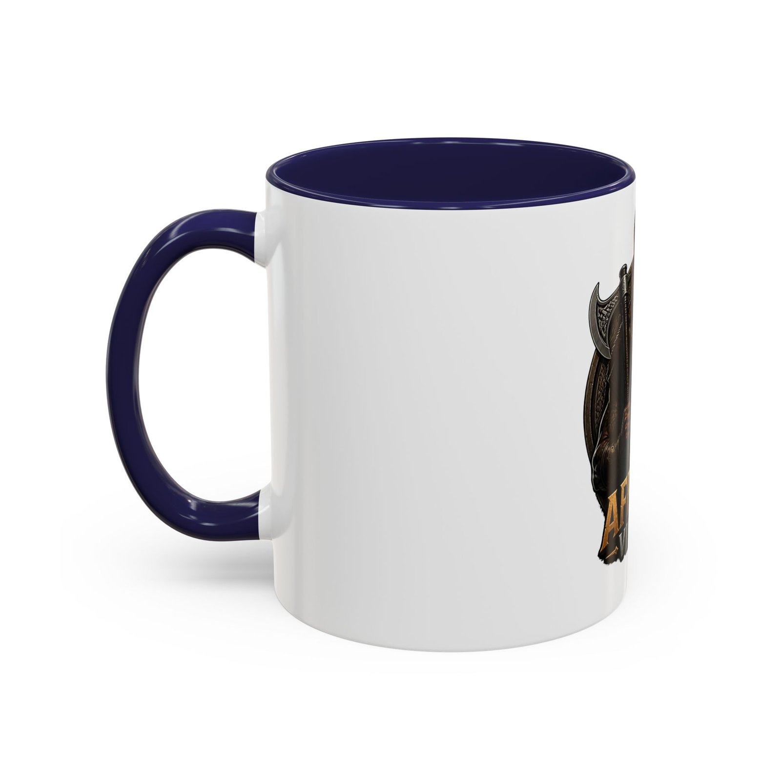 African Viking Coffee Mug — Black Warrior Axe Design (11/15oz) - Image 7