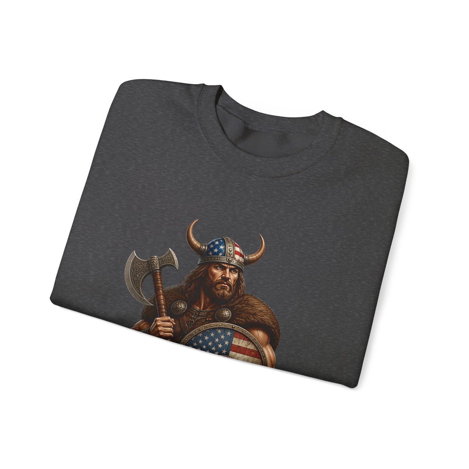 American Viking Sweatshirt - Patriotic Viking Crewneck - Image 35