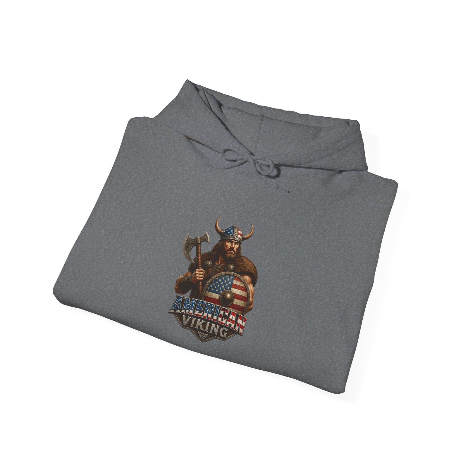 American Viking Graphic Hoodie – Braveheart Axe Logo Sweatshirt - Image 28