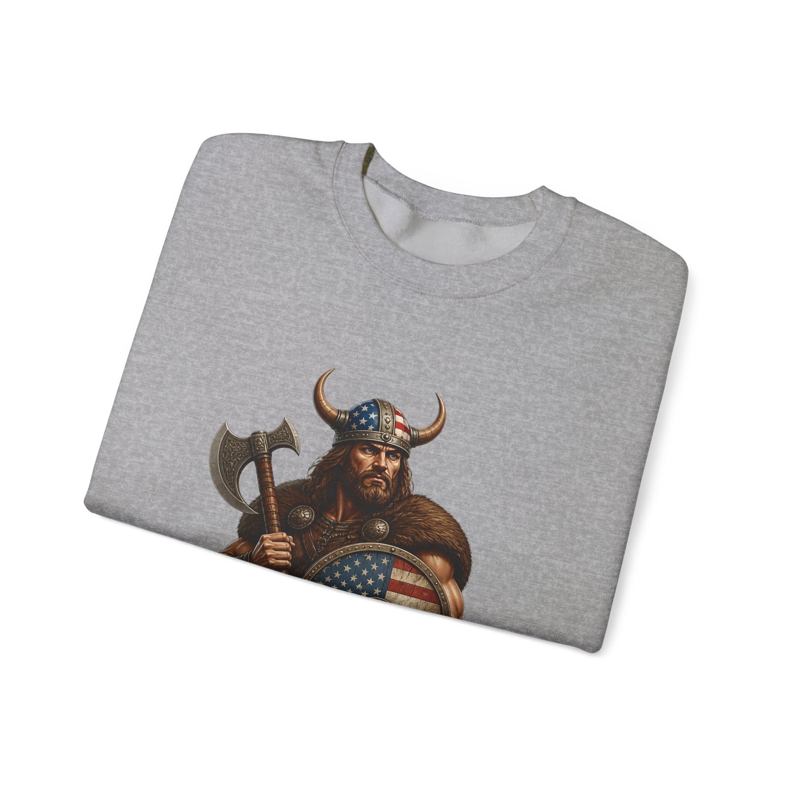 American Viking Sweatshirt - Patriotic Viking Crewneck - Image 23