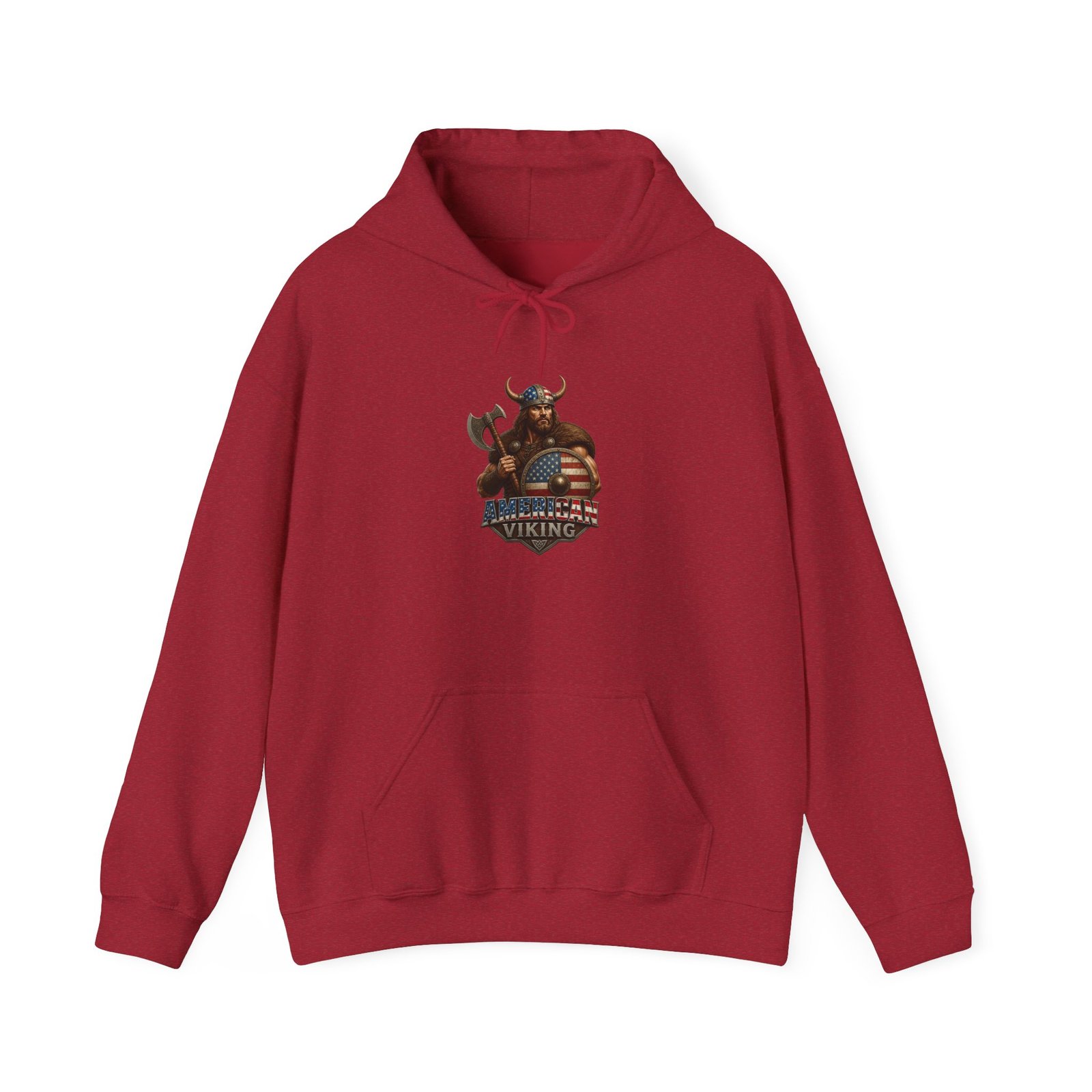 American Viking Graphic Hoodie – Braveheart Axe Logo Sweatshirt - Image 45