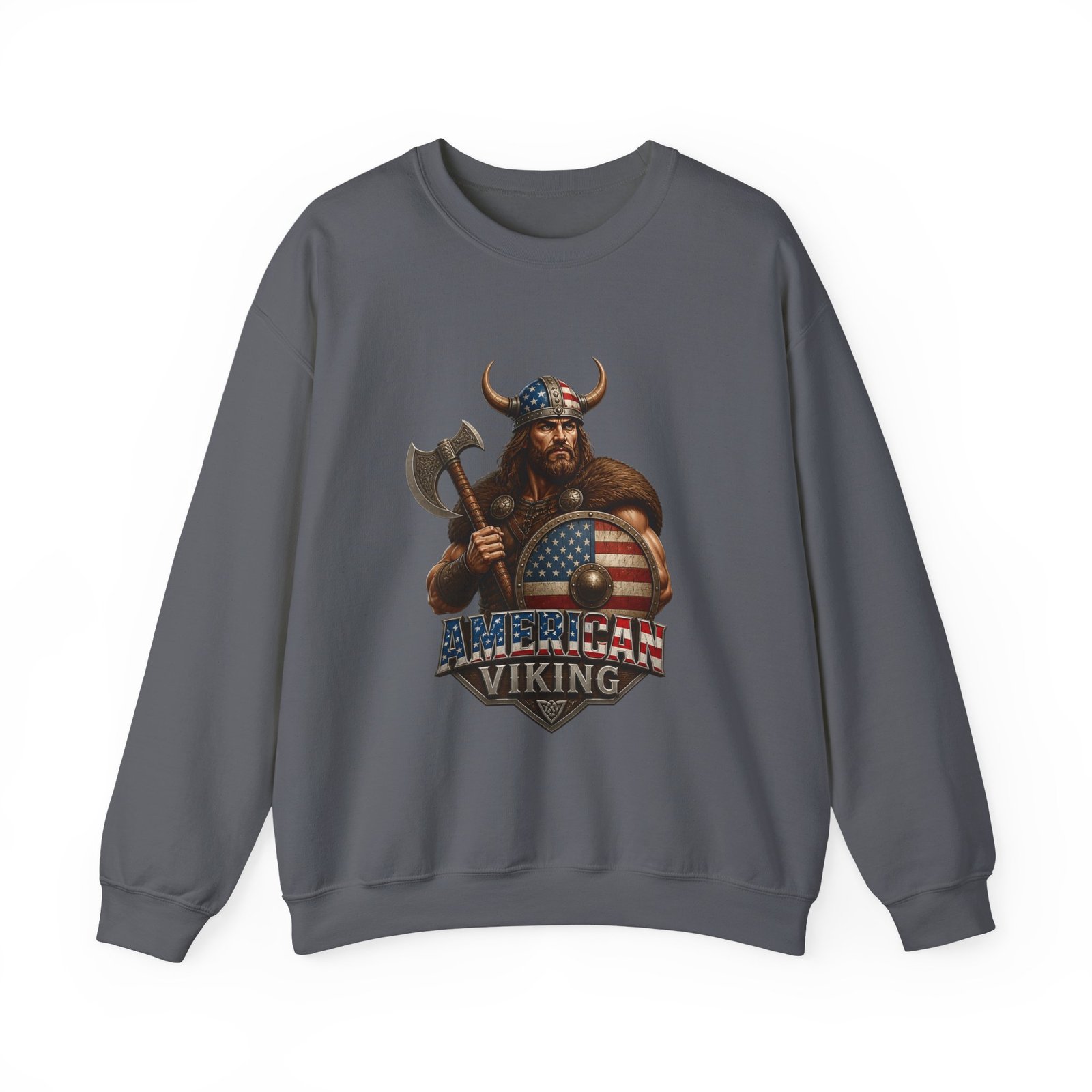 American Viking Sweatshirt - Patriotic Viking Crewneck - Image 37