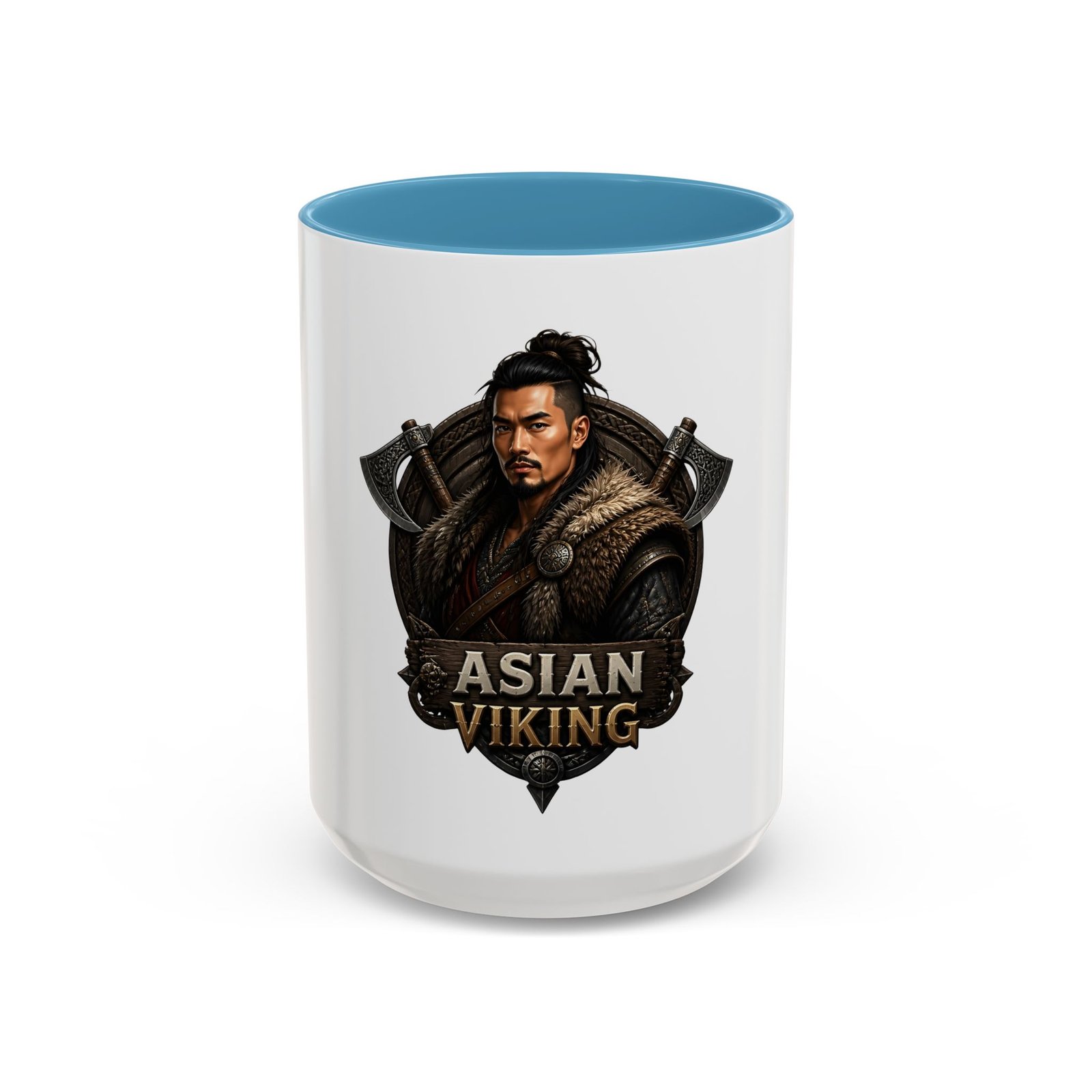 Asian Viking Coffee Mug – Warrior Crest 11/15oz - Image 37