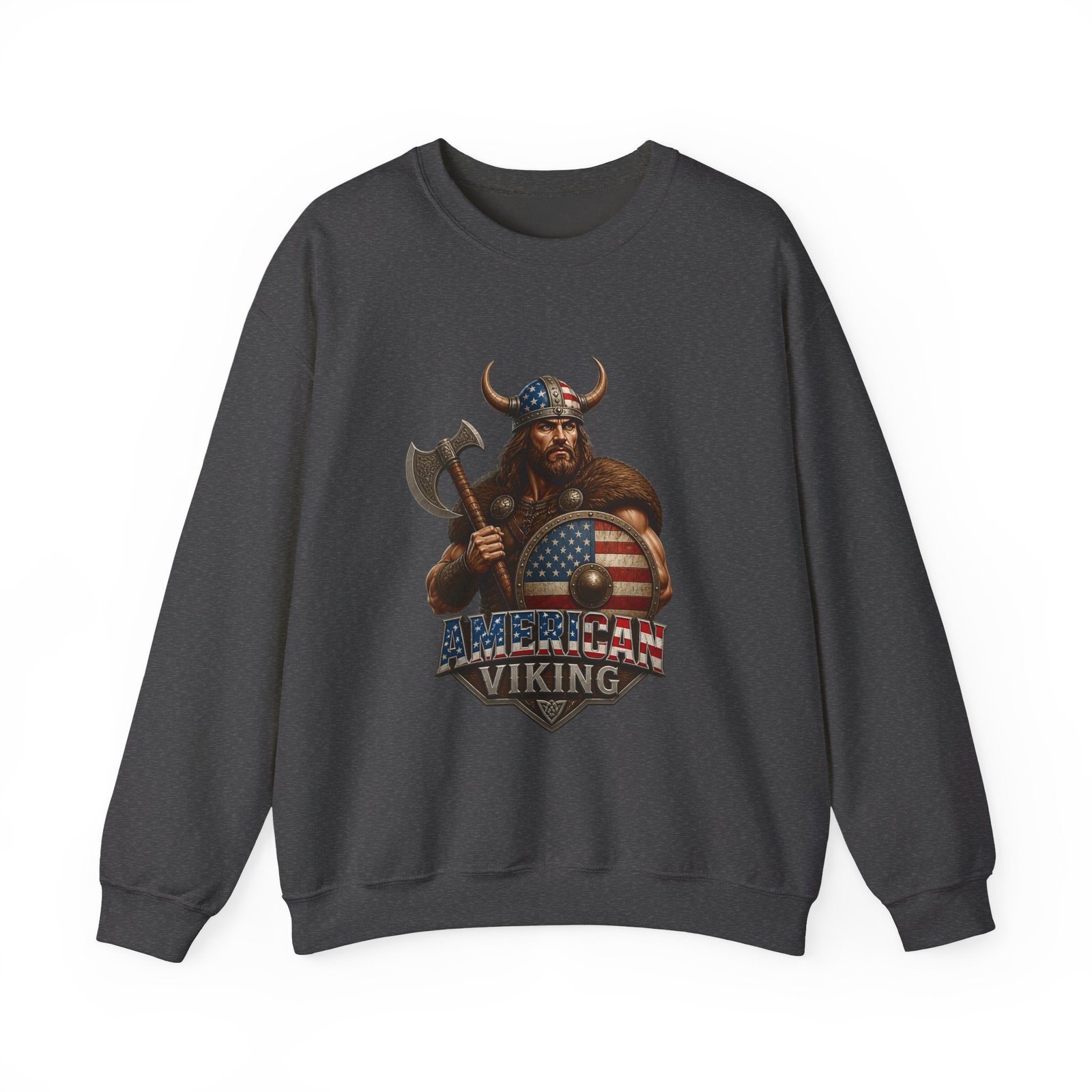 American Viking Sweatshirt - Patriotic Viking Crewneck - Image 33