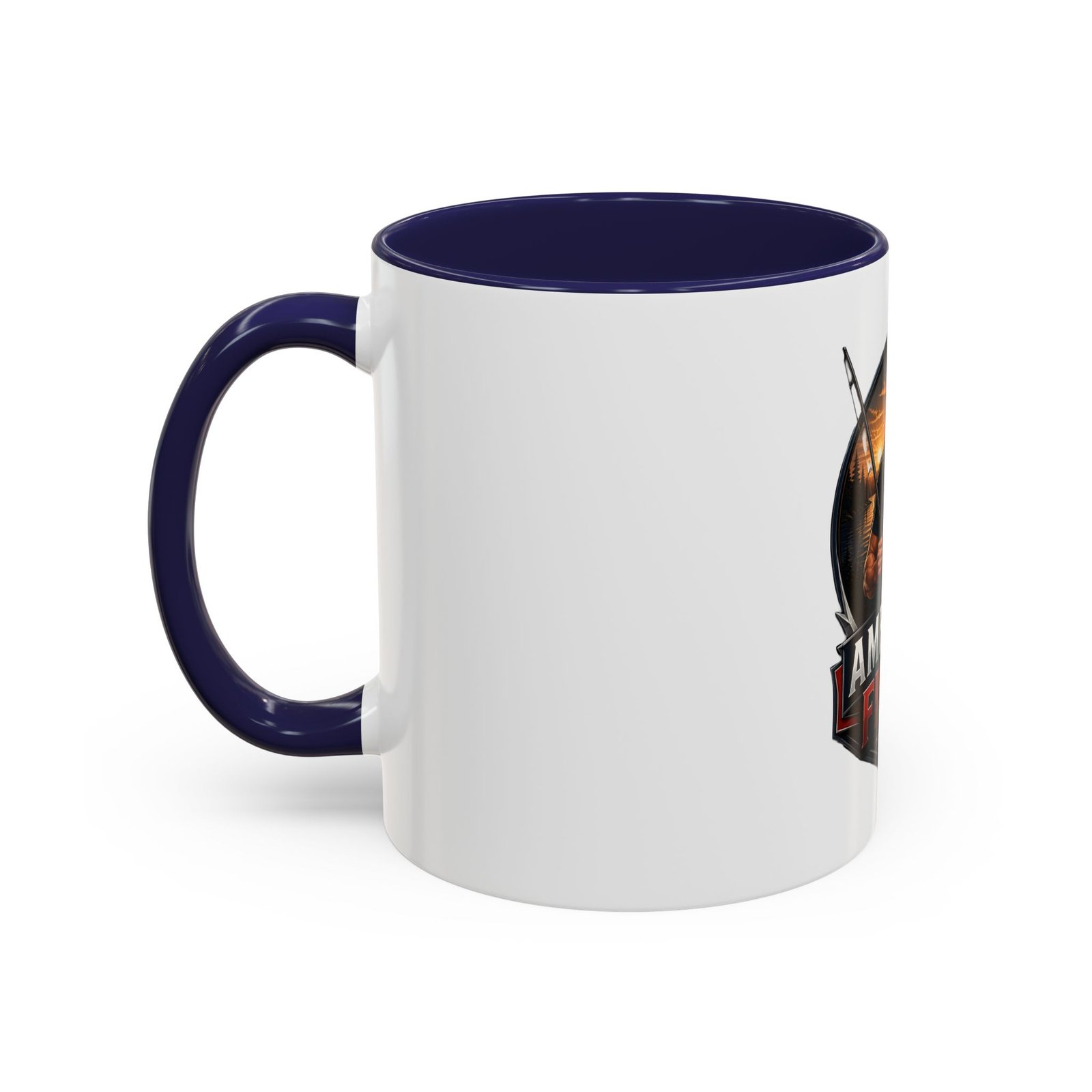 American Fisher Coffee Mug - Patriotic Fisherman 11/15oz Accent Mug - Image 7
