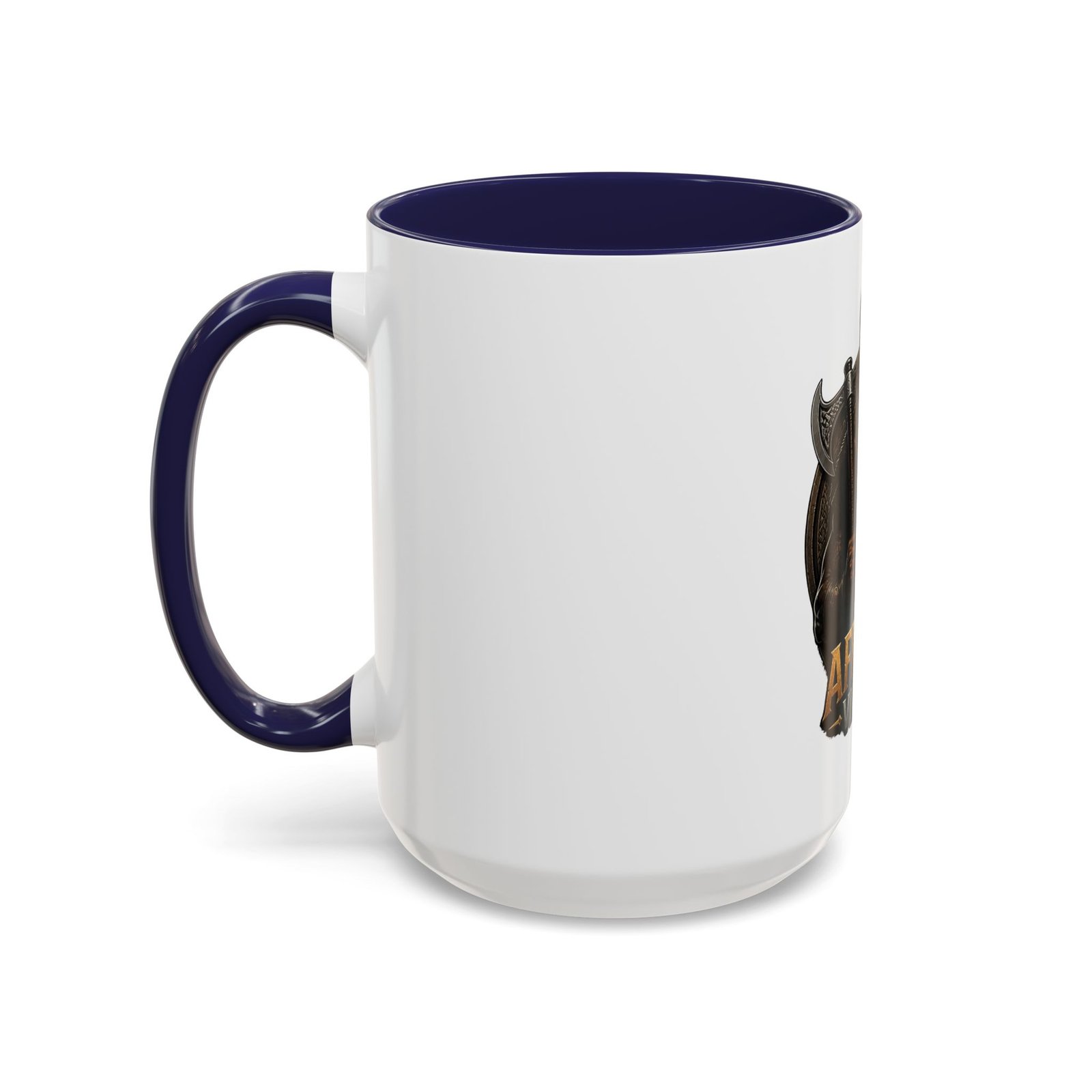 African Viking Coffee Mug — Black Warrior Axe Design (11/15oz) - Image 23