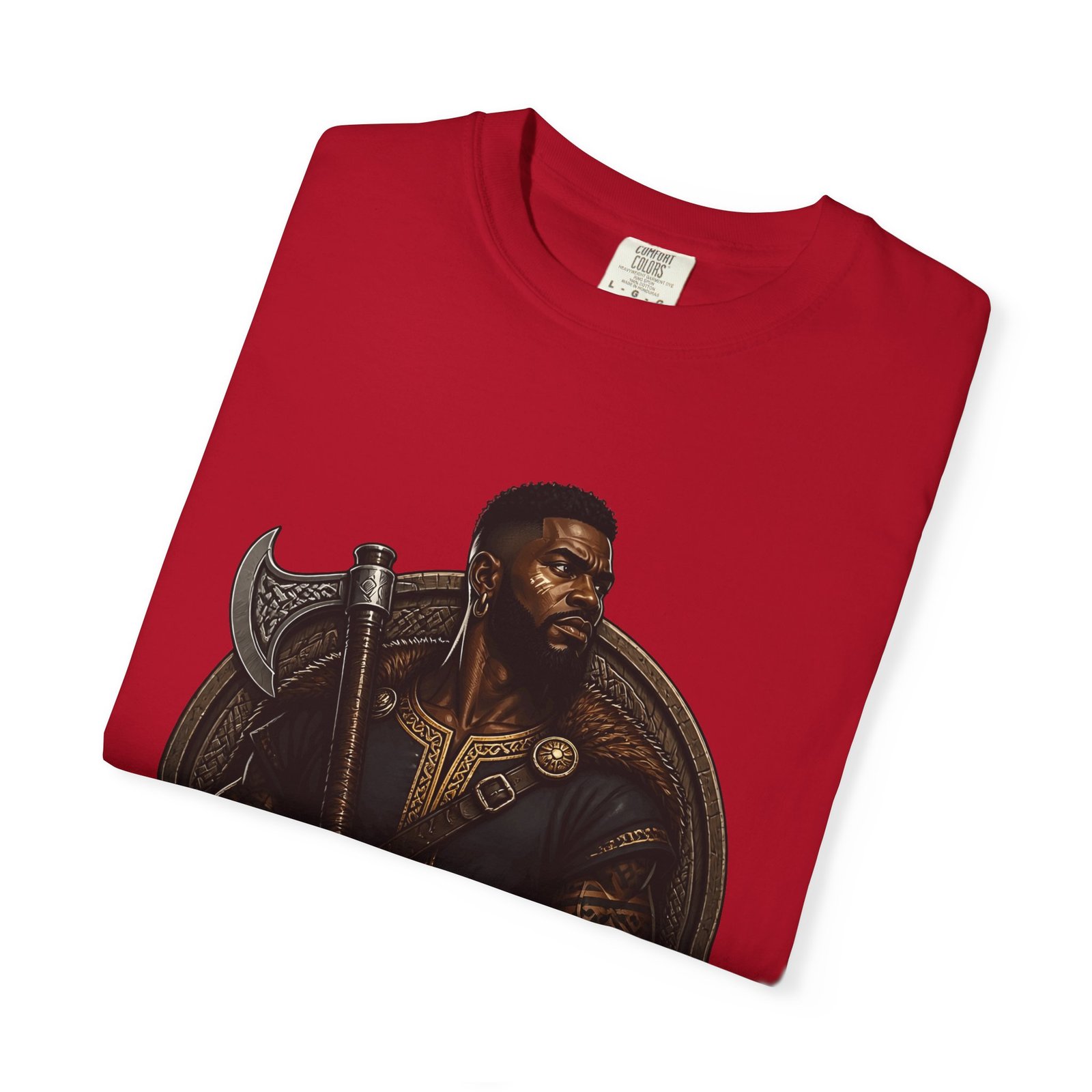 African Viking T-Shirt — Graphic Warrior Tee - Image 59
