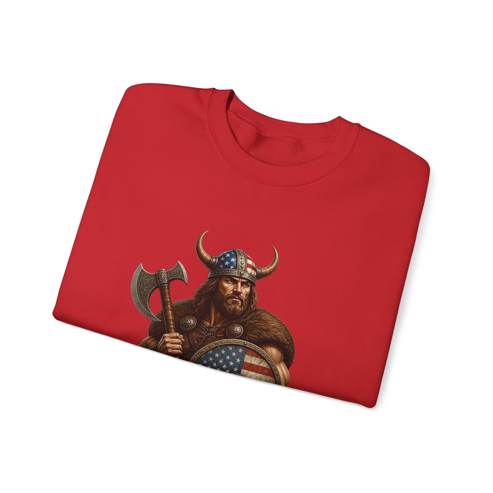 American Viking Sweatshirt - Patriotic Viking Crewneck - Image 47
