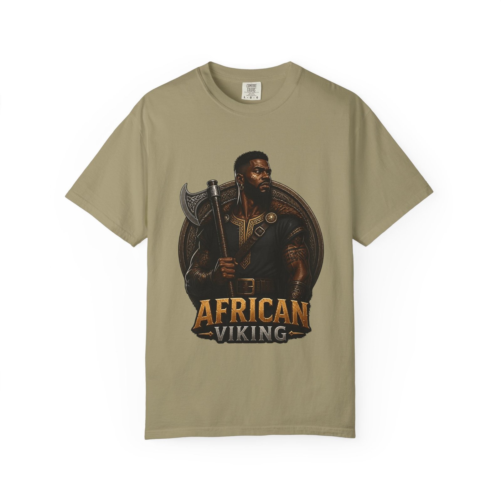 African Viking T-Shirt — Graphic Warrior Tee - Image 21