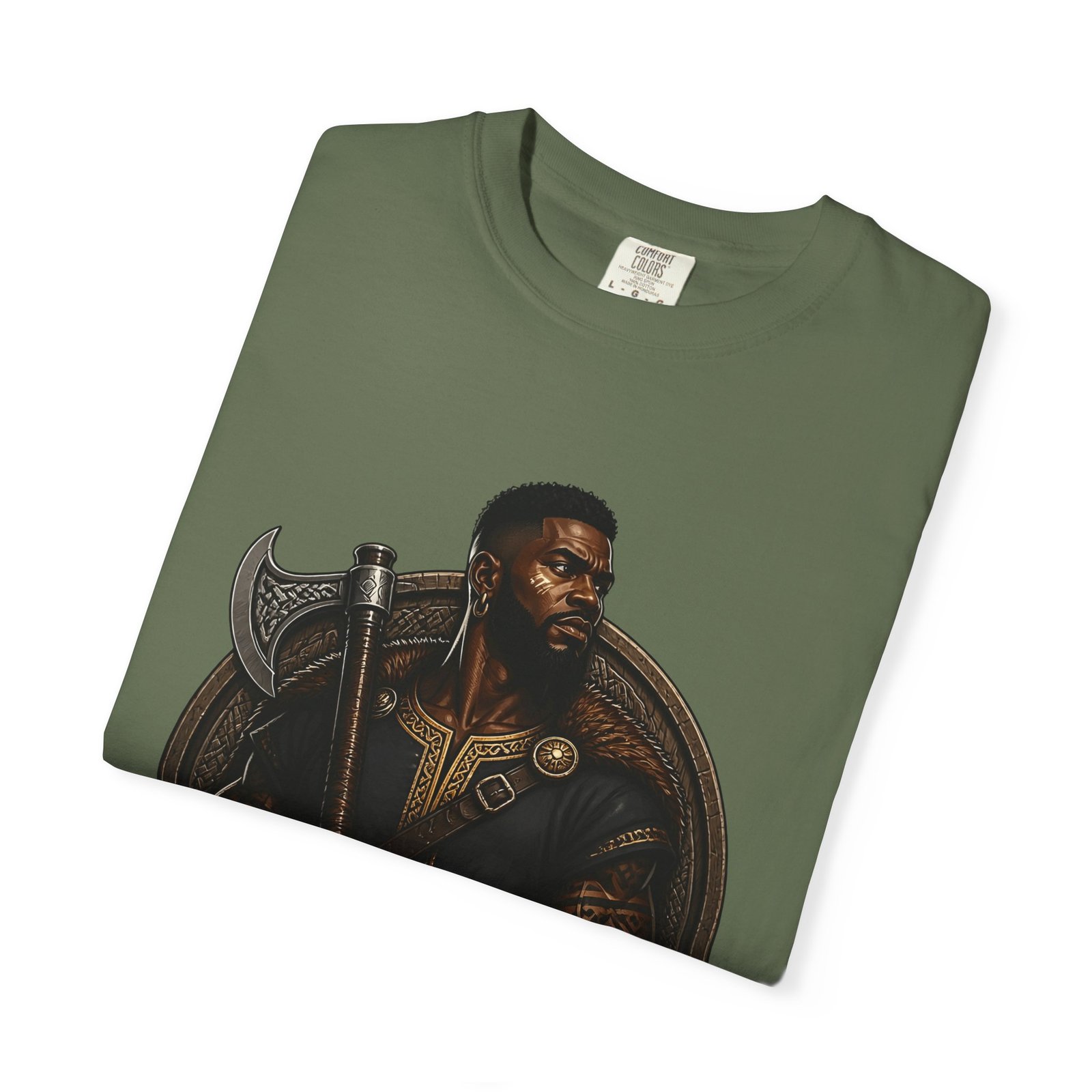 African Viking T-Shirt — Graphic Warrior Tee - Image 39