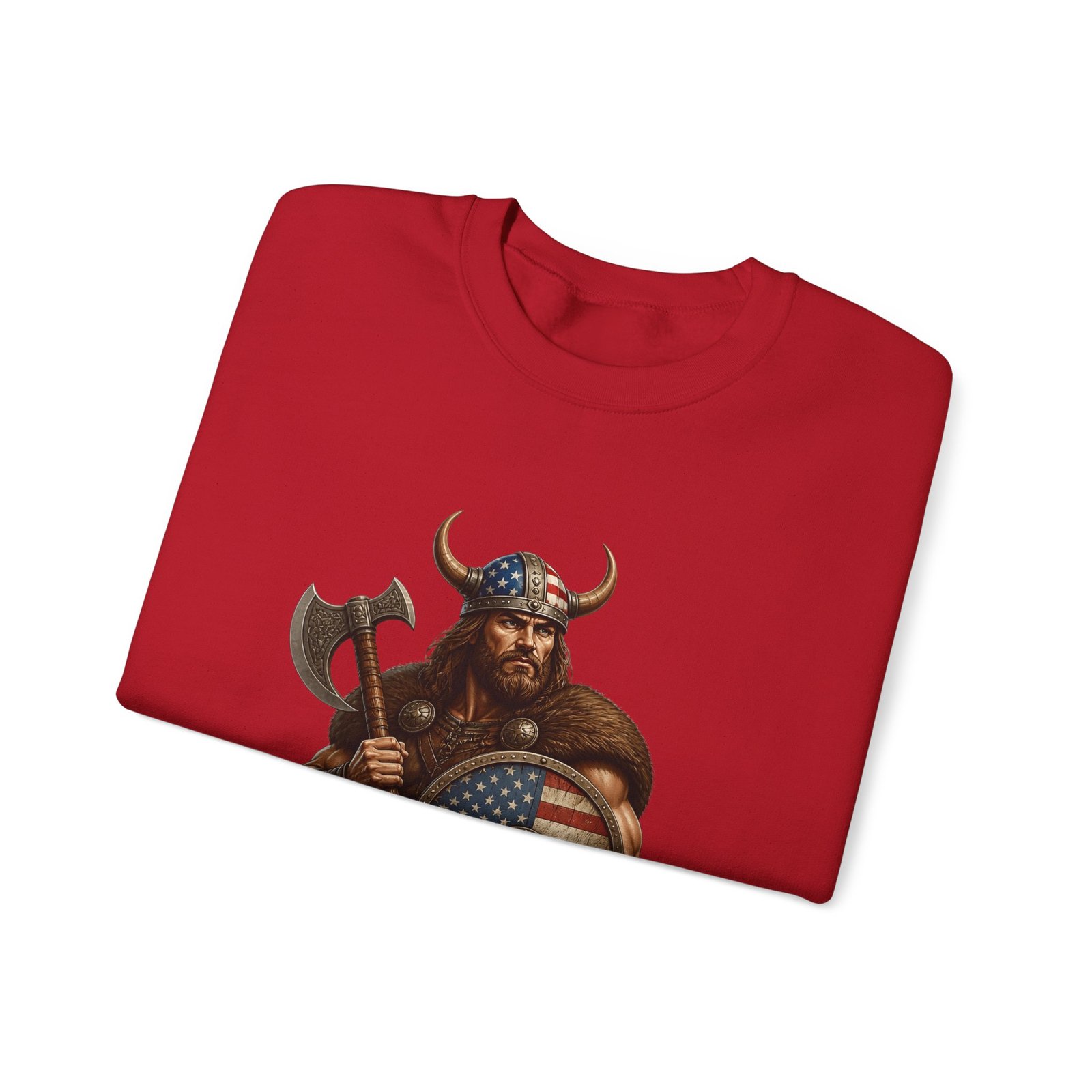 American Viking Sweatshirt - Patriotic Viking Crewneck - Image 55