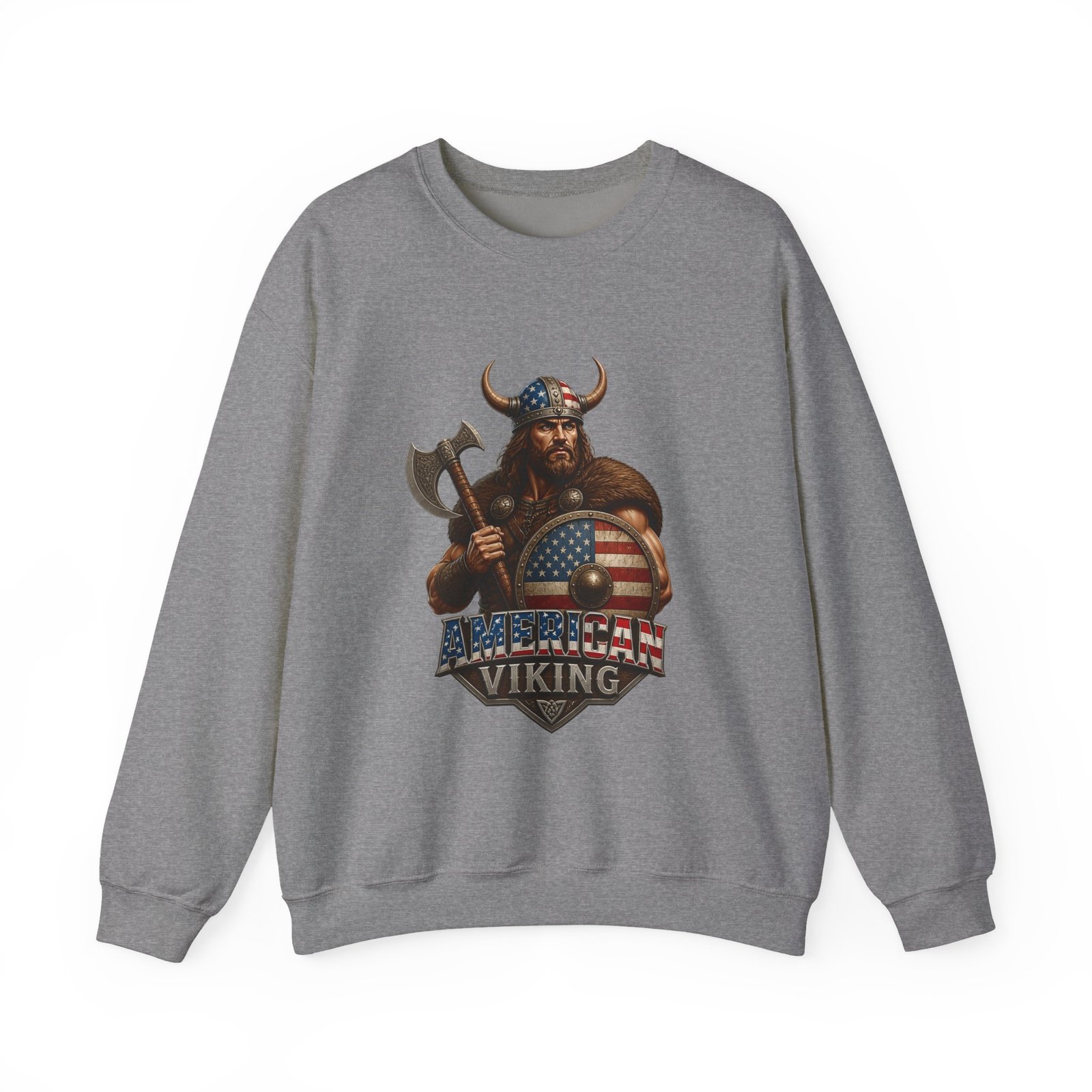 American Viking Sweatshirt - Patriotic Viking Crewneck - Image 29