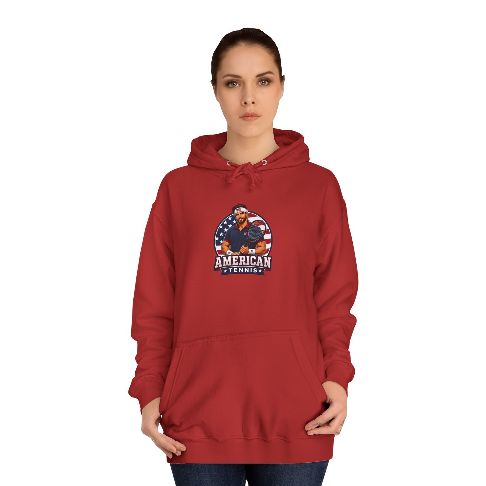 American Hero Graphic Hoodie — Patriotic 'American' College Style Pullover - Image 72