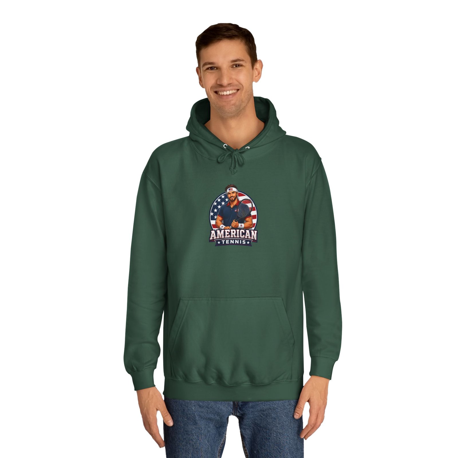 American Hero Graphic Hoodie — Patriotic 'American' College Style Pullover - Image 35