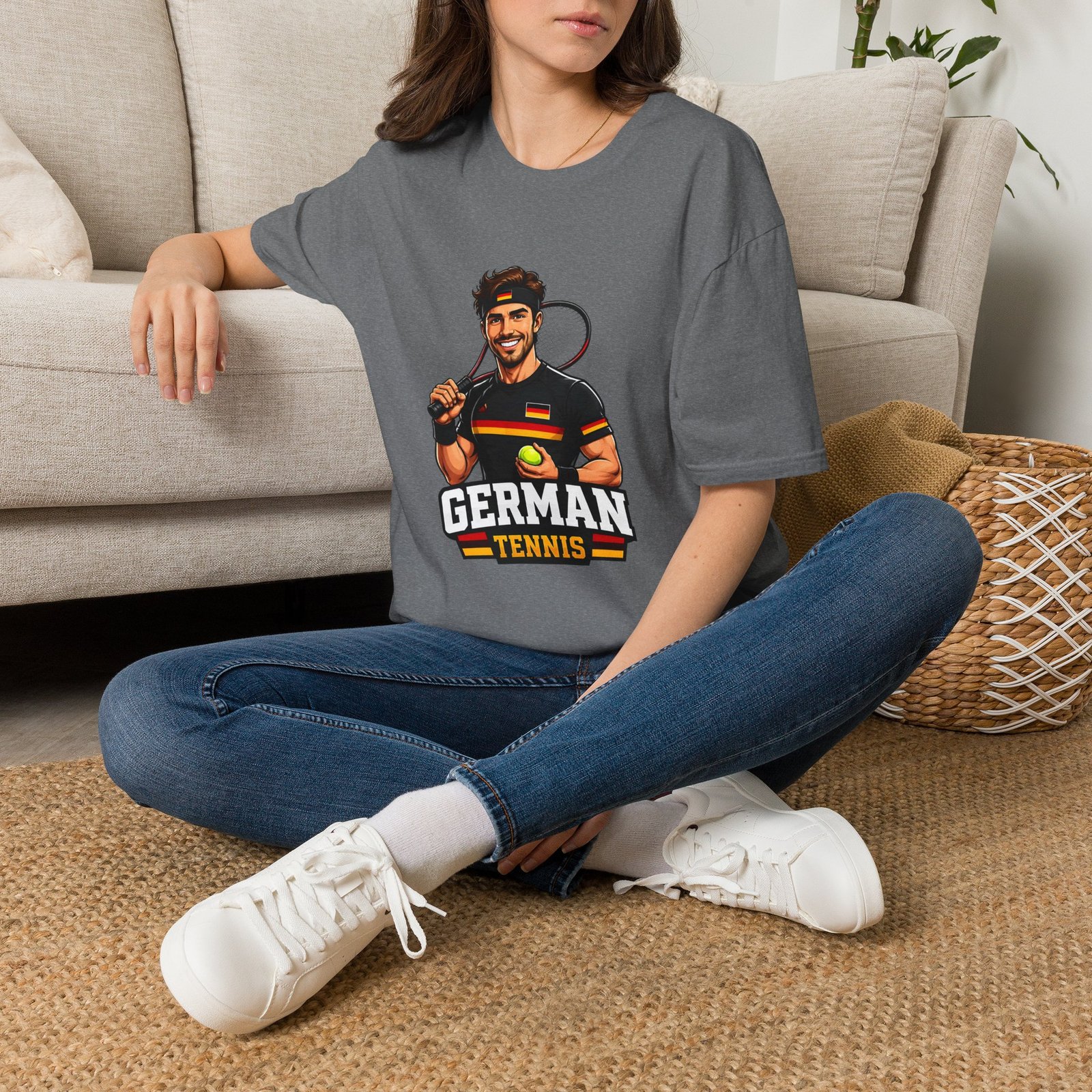 German Tennis T‑Shirt – Germany Tennis Graphic Tee - Image 22