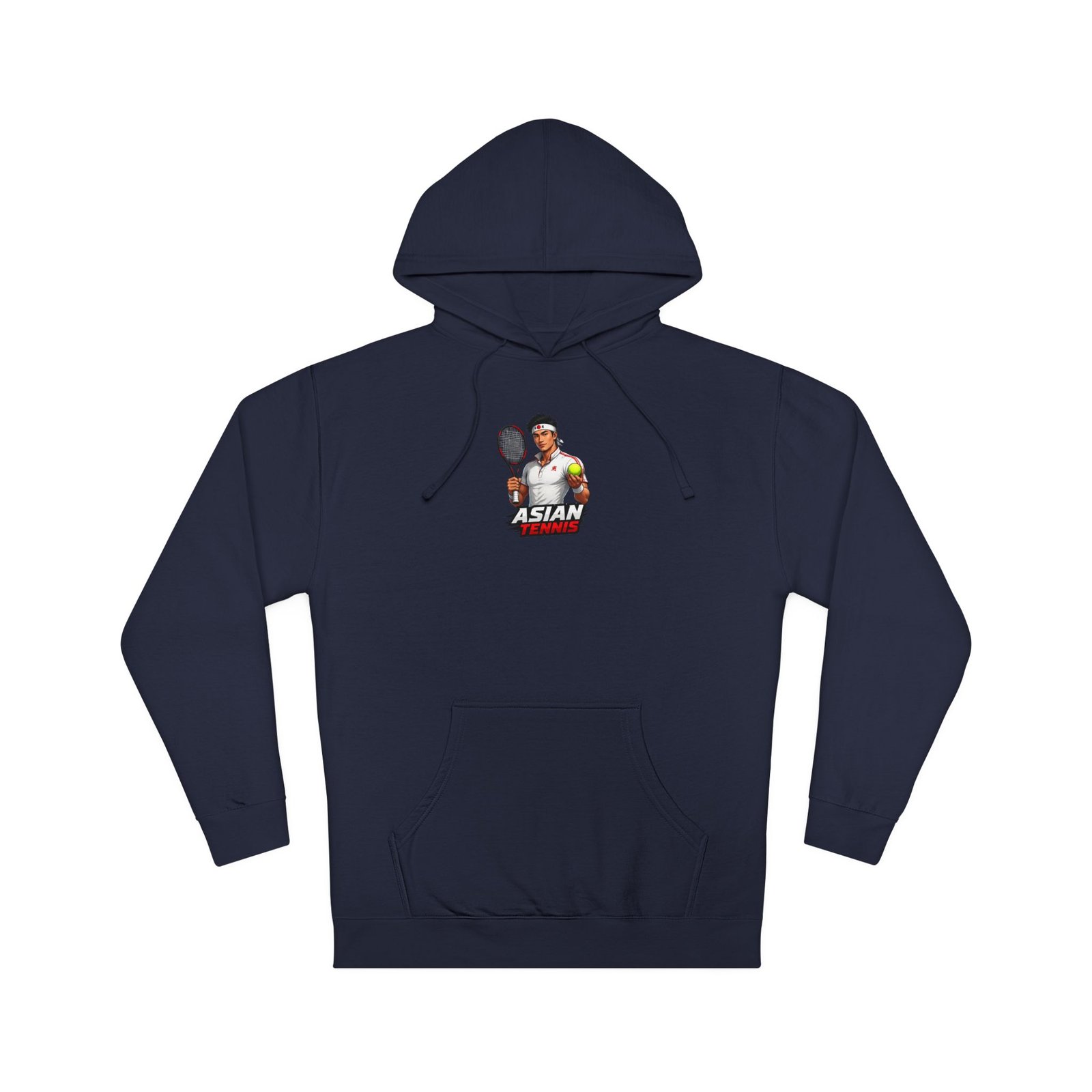 Tennis Player Graphic Hoodie — 'Asian Tennis ' Retro Tennis Design - Image 17