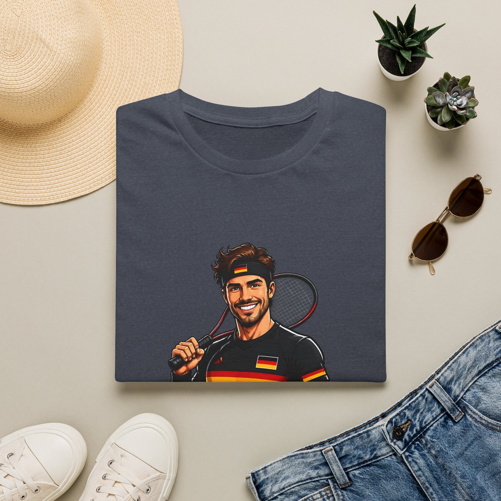German Tennis T‑Shirt – Germany Tennis Graphic Tee - Image 41