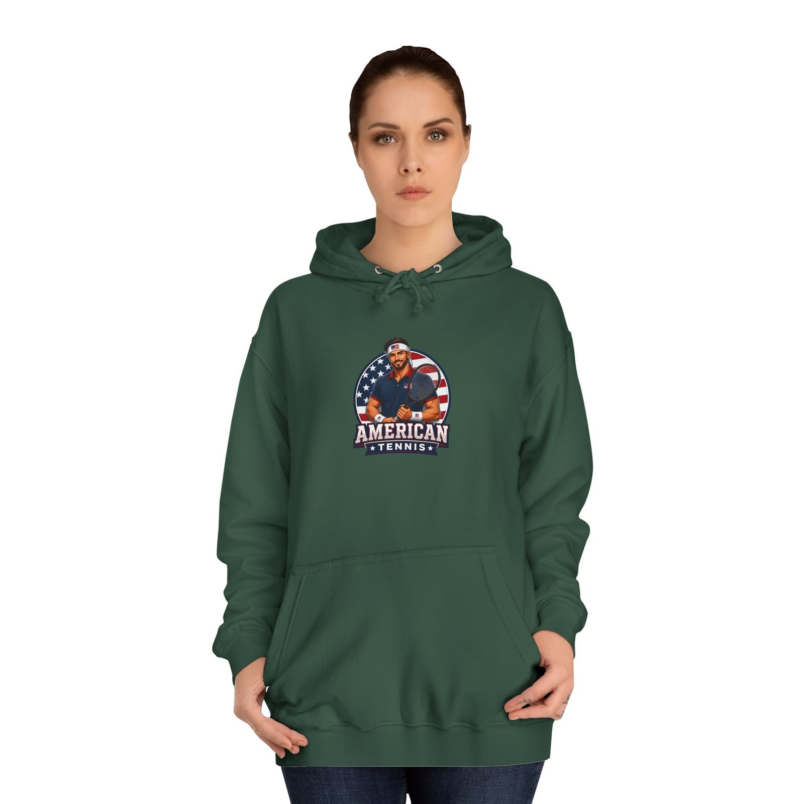 American Hero Graphic Hoodie — Patriotic 'American' College Style Pullover - Image 36