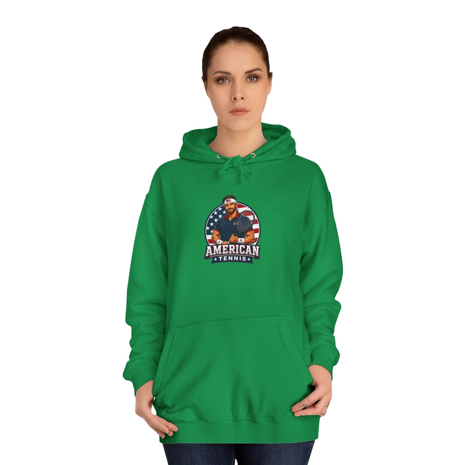 American Hero Graphic Hoodie — Patriotic 'American' College Style Pullover - Image 32