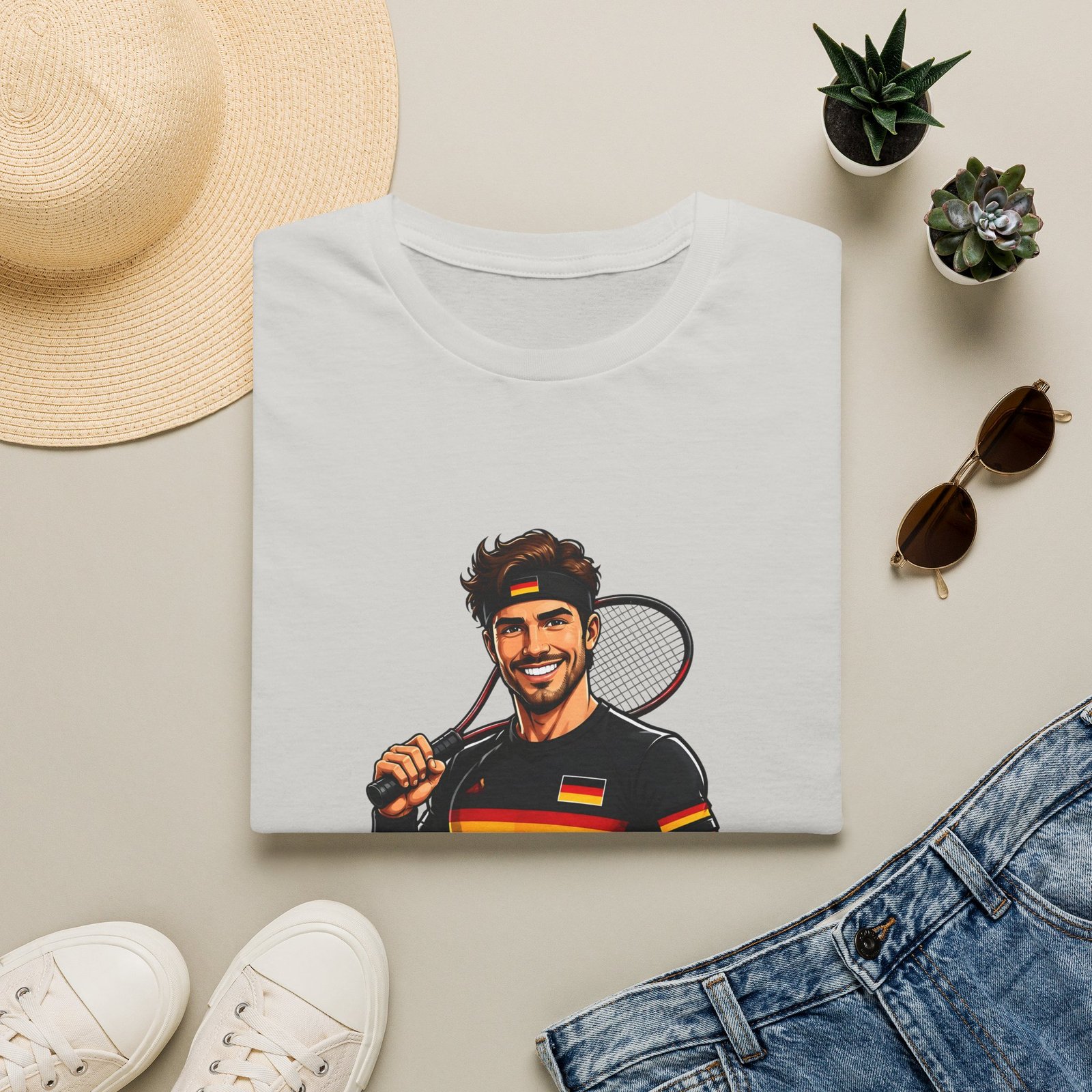 German Tennis T‑Shirt – Germany Tennis Graphic Tee - Image 9