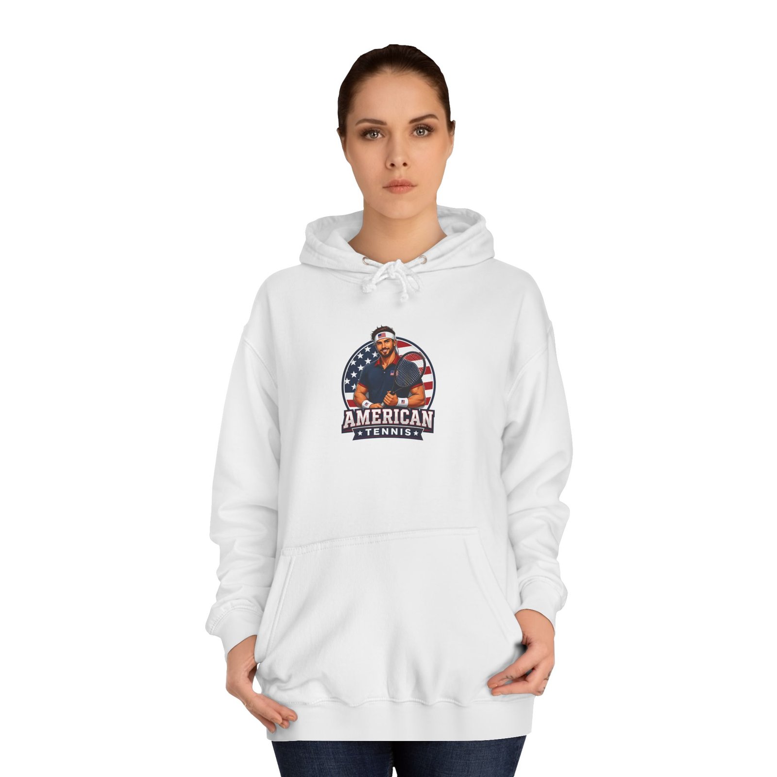 American Hero Graphic Hoodie — Patriotic 'American' College Style Pullover - Image 4