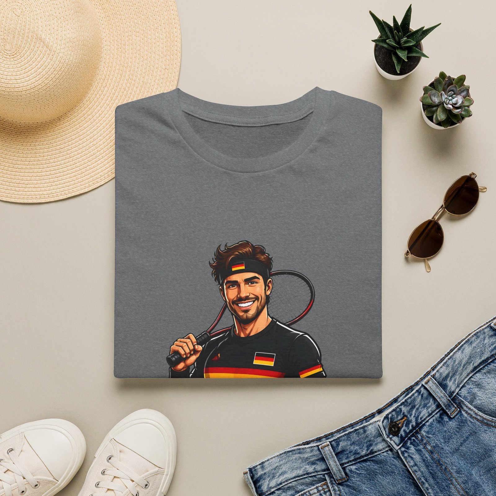 German Tennis T‑Shirt – Germany Tennis Graphic Tee - Image 21