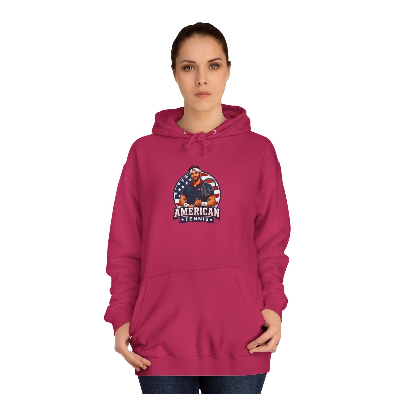 American Hero Graphic Hoodie — Patriotic 'American' College Style Pullover - Image 64