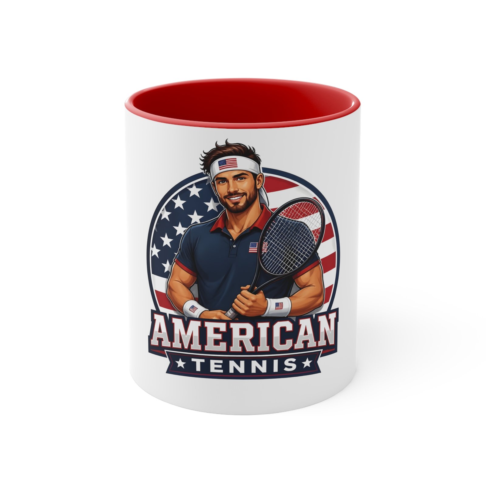 American Tennis Accent Mug – Patriotic USA Tennis Player Coffee Cup - Image 5