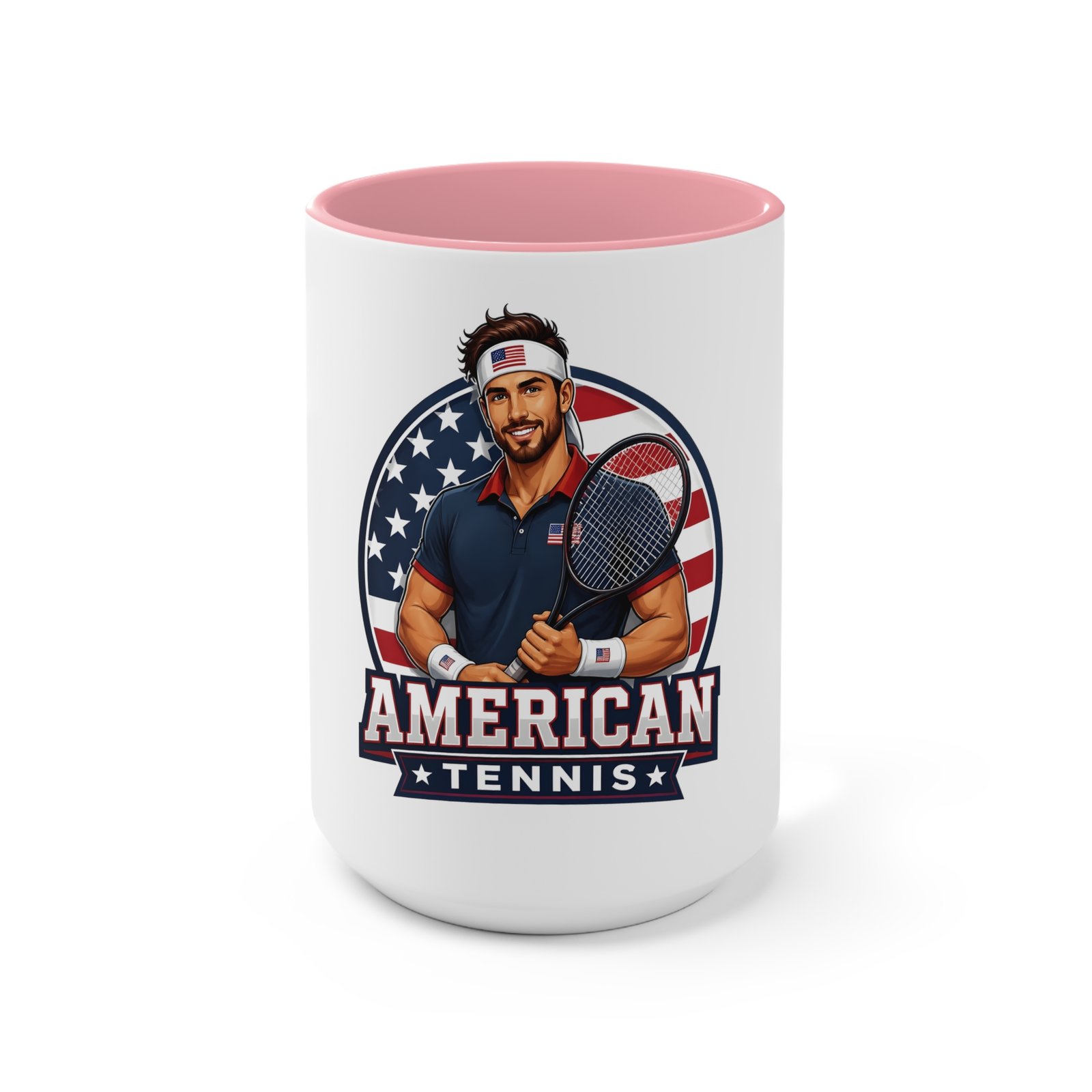 American Tennis Accent Mug – Patriotic USA Tennis Player Coffee Cup - Image 17