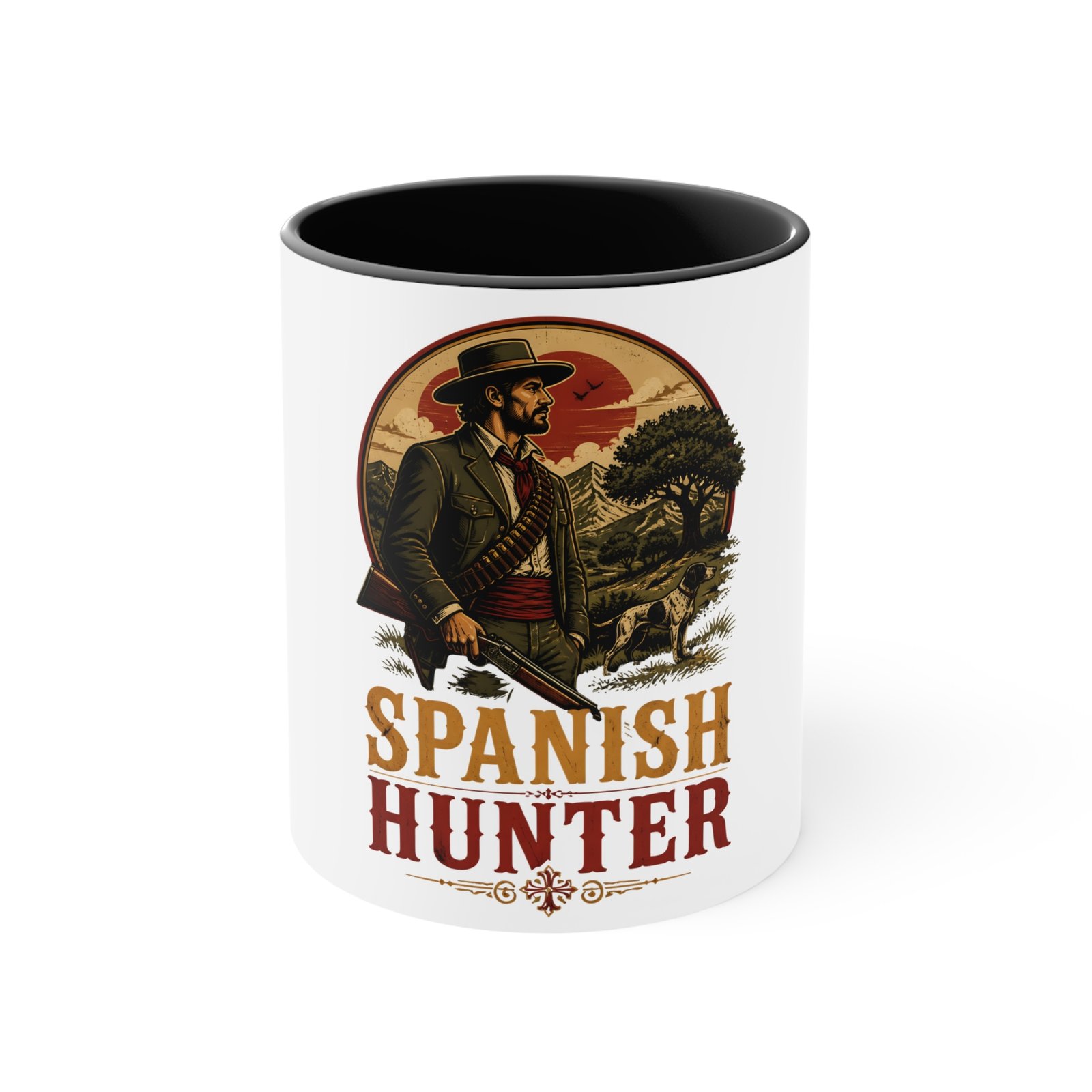 Spanish Hunter Accent Mug – Vintage Rustic Hunting Coffee Cup - Image 9
