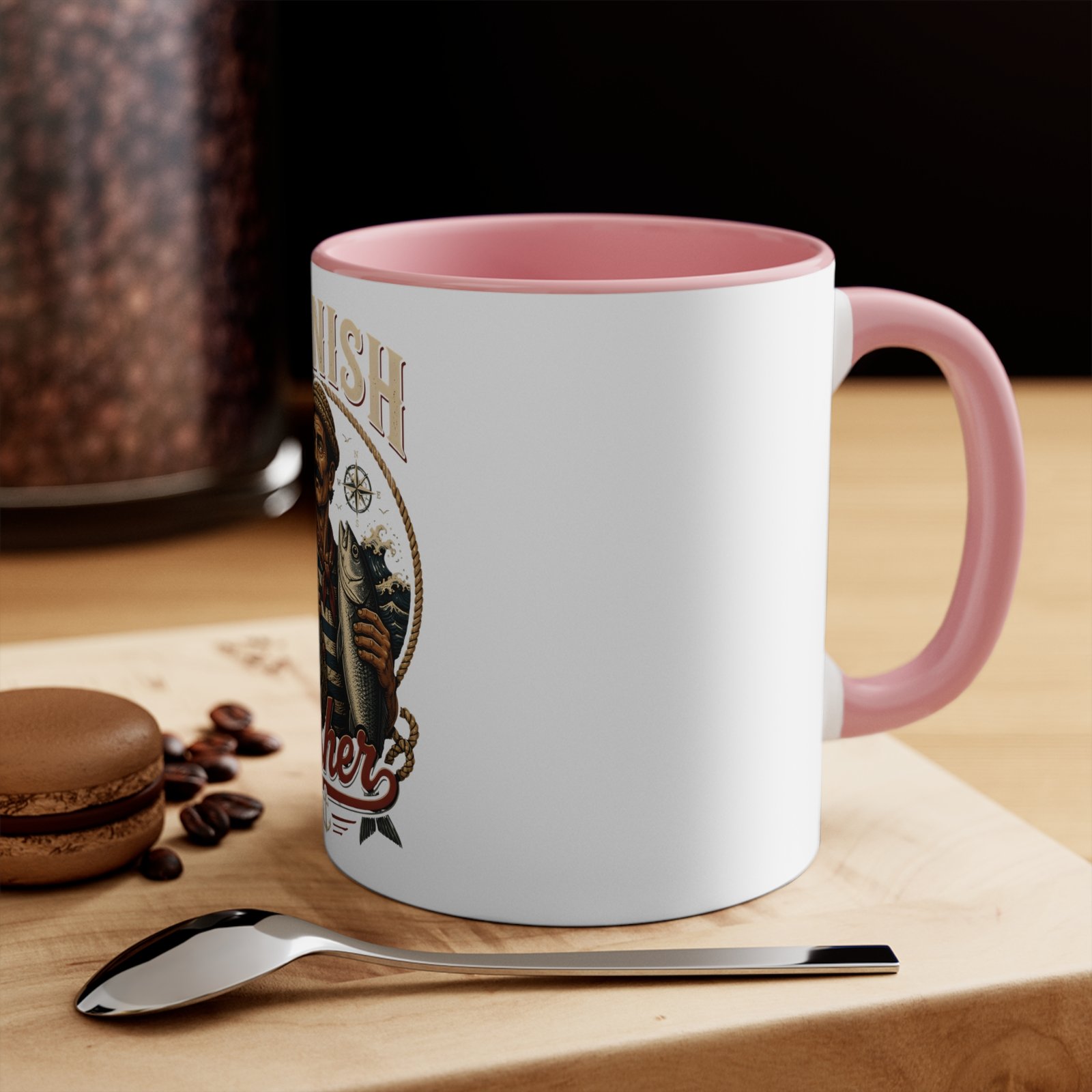 Spanish Fisher Accent Mug — Vintage Nautical Fisherman Coffee Cup - Image 4