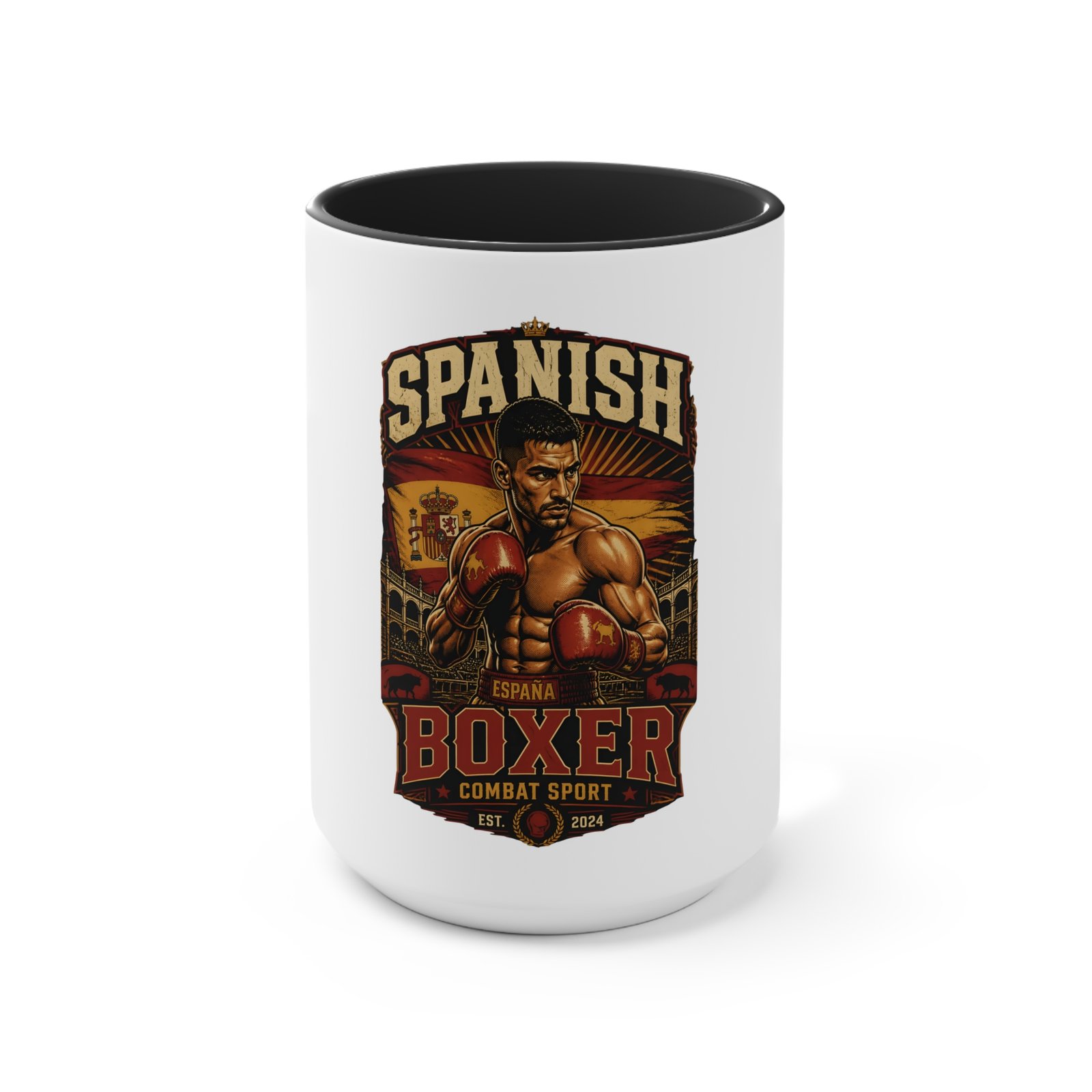 Spanish Boxer Mug — Vintage Boxing Design Accent Coffee Cup - Image 13