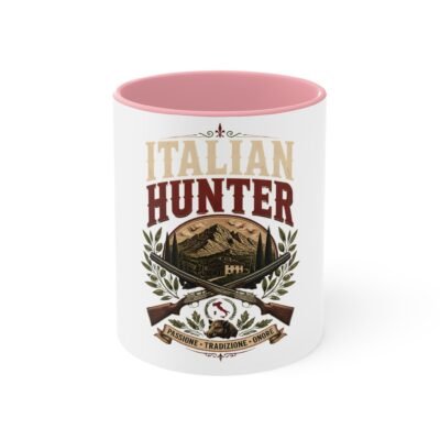 Italian Hunter Accent Mug — Rustic Hunting Graphic Coffee Cup