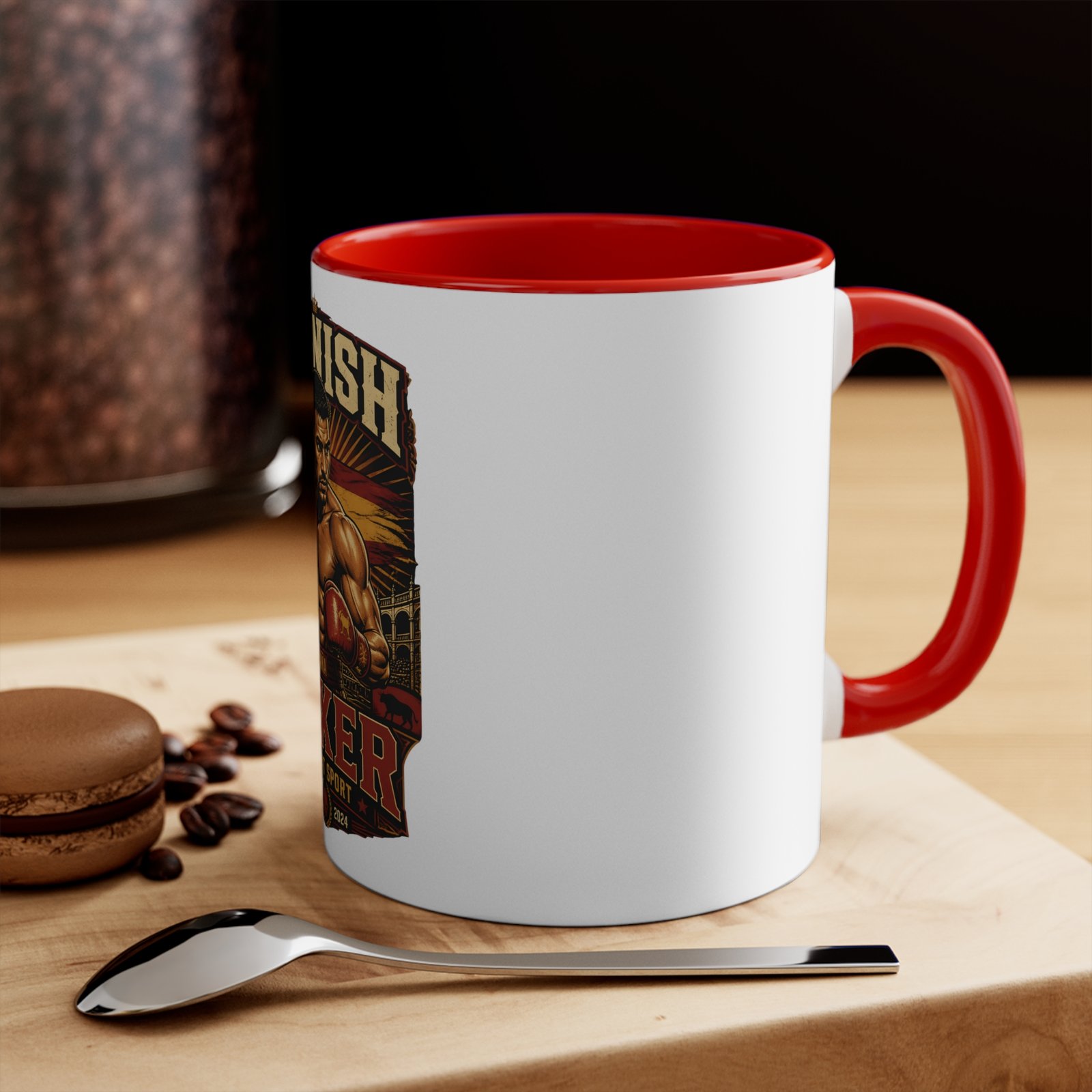 Spanish Boxer Mug — Vintage Boxing Design Accent Coffee Cup - Image 8
