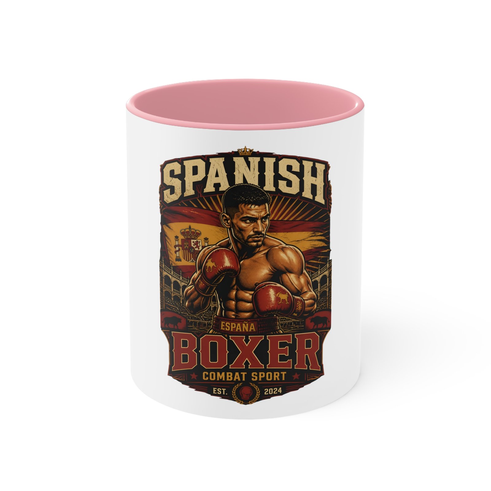 Spanish Boxer Mug — Vintage Boxing Design Accent Coffee Cup