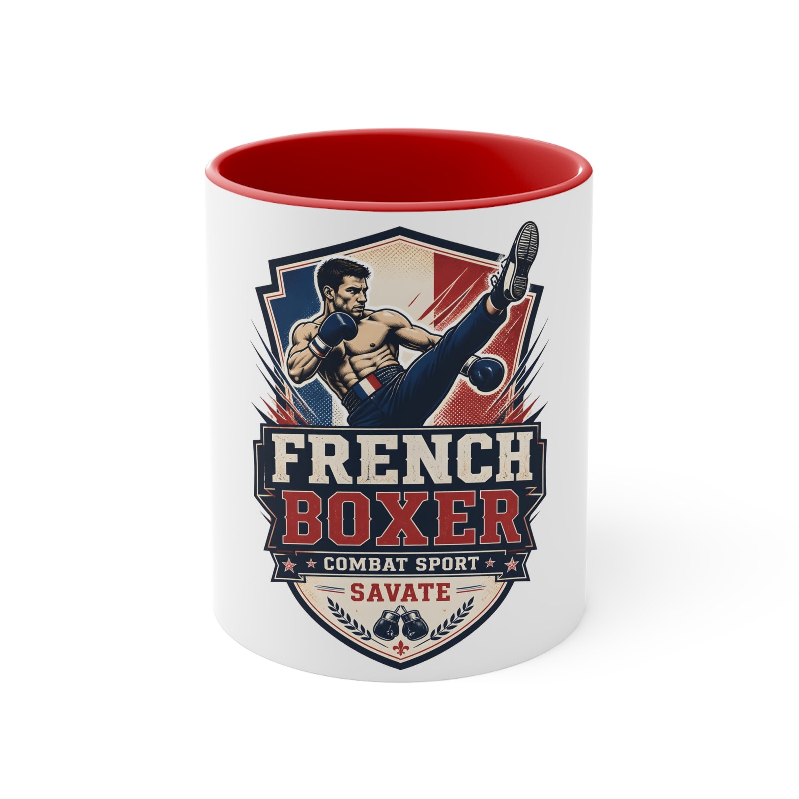 French Boxer Savate Accent Mug — Combat Sport Coffee Cup - Image 5