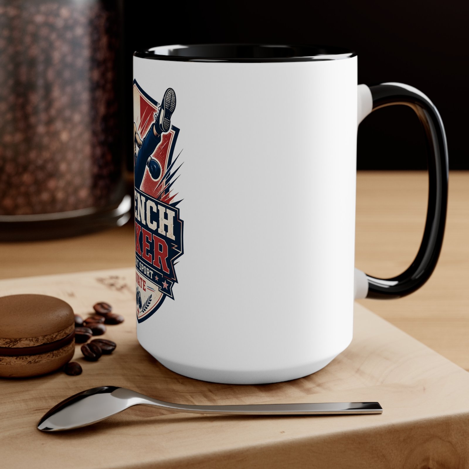 French Boxer Savate Accent Mug — Combat Sport Coffee Cup - Image 16