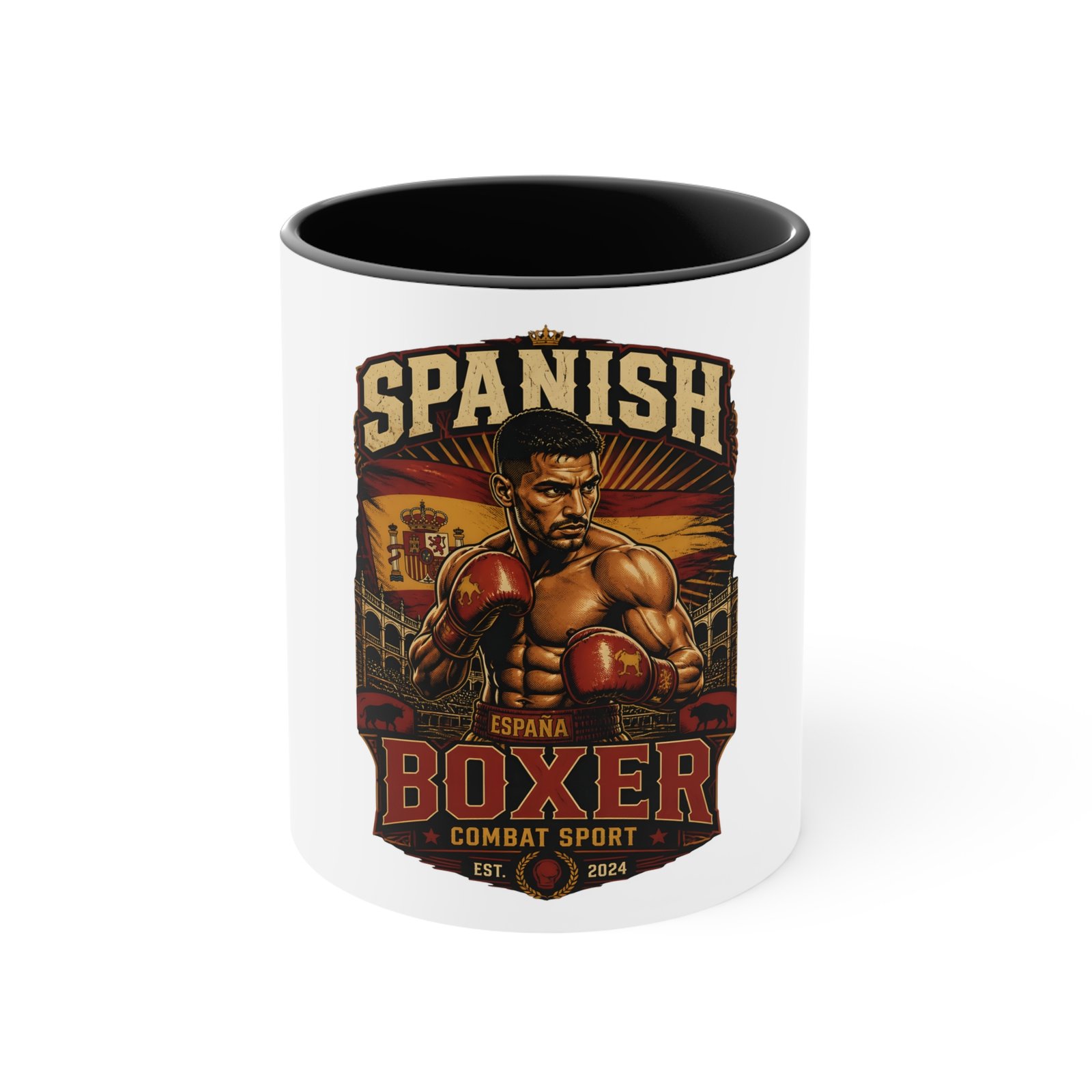 Spanish Boxer Mug — Vintage Boxing Design Accent Coffee Cup - Image 9