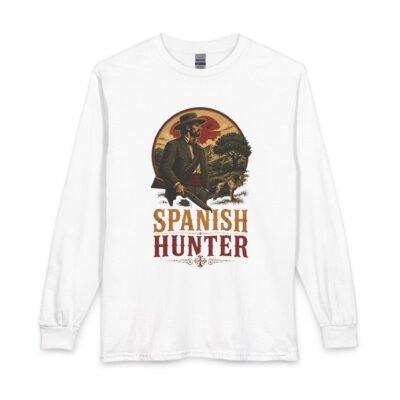 Spanish Hunter Long Sleeve T-Shirt — Vintage Western Hunting Graphic
