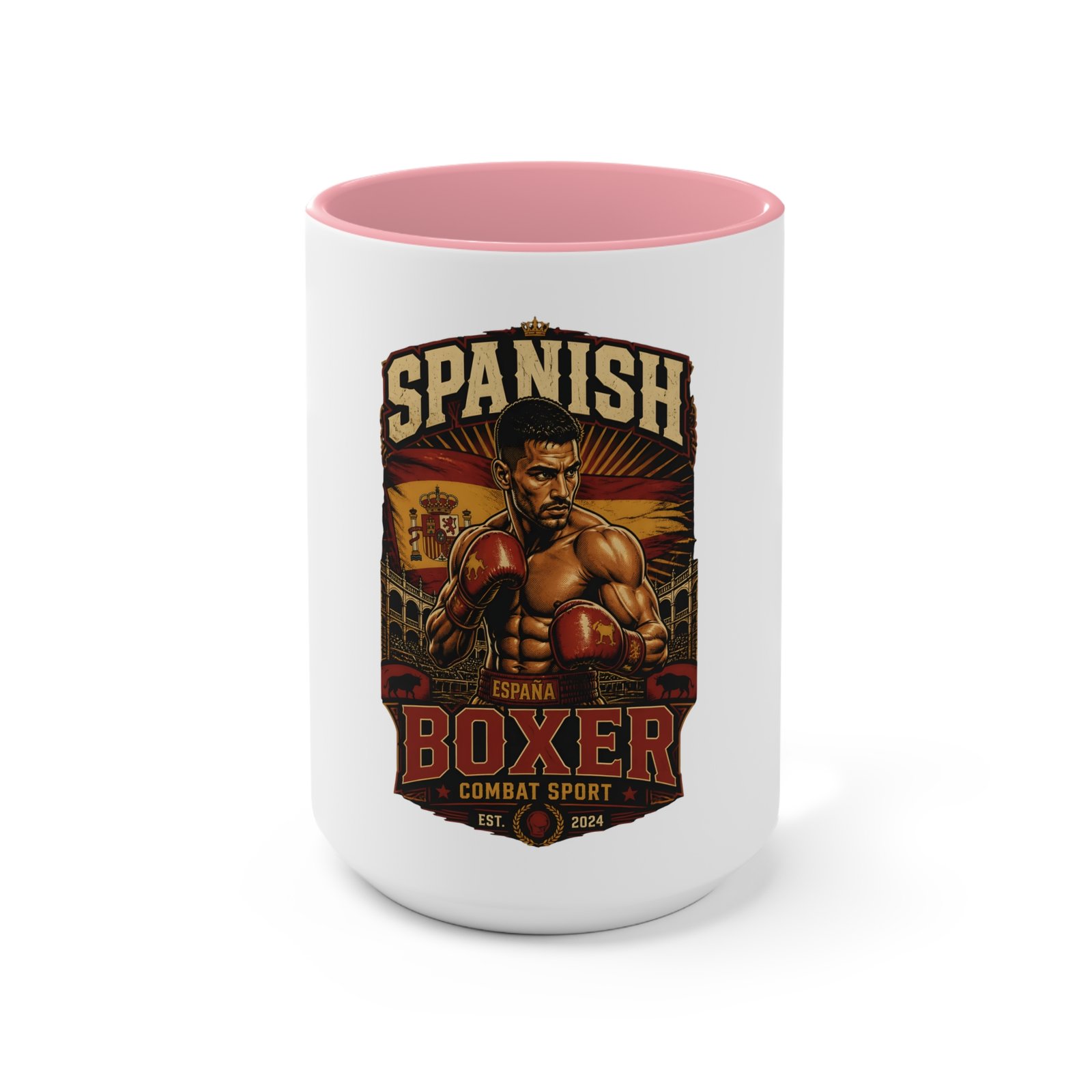Spanish Boxer Mug — Vintage Boxing Design Accent Coffee Cup - Image 17