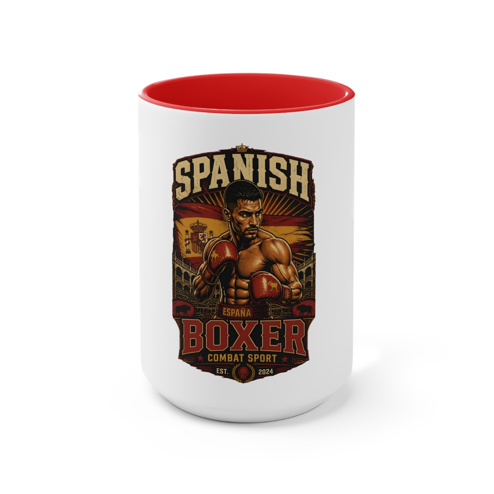 Spanish Boxer Mug — Vintage Boxing Design Accent Coffee Cup - Image 21