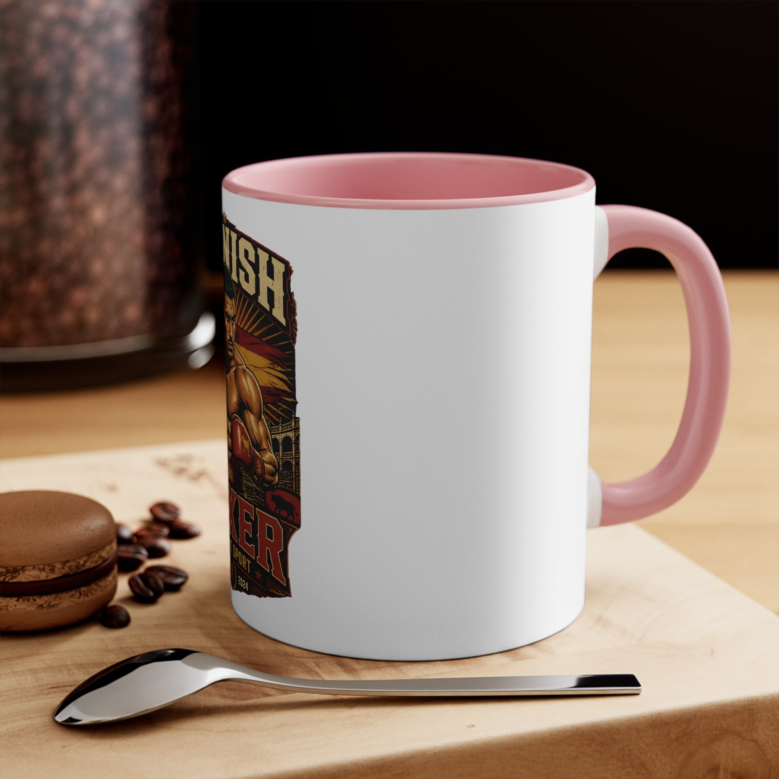 Spanish Boxer Mug — Vintage Boxing Design Accent Coffee Cup - Image 4