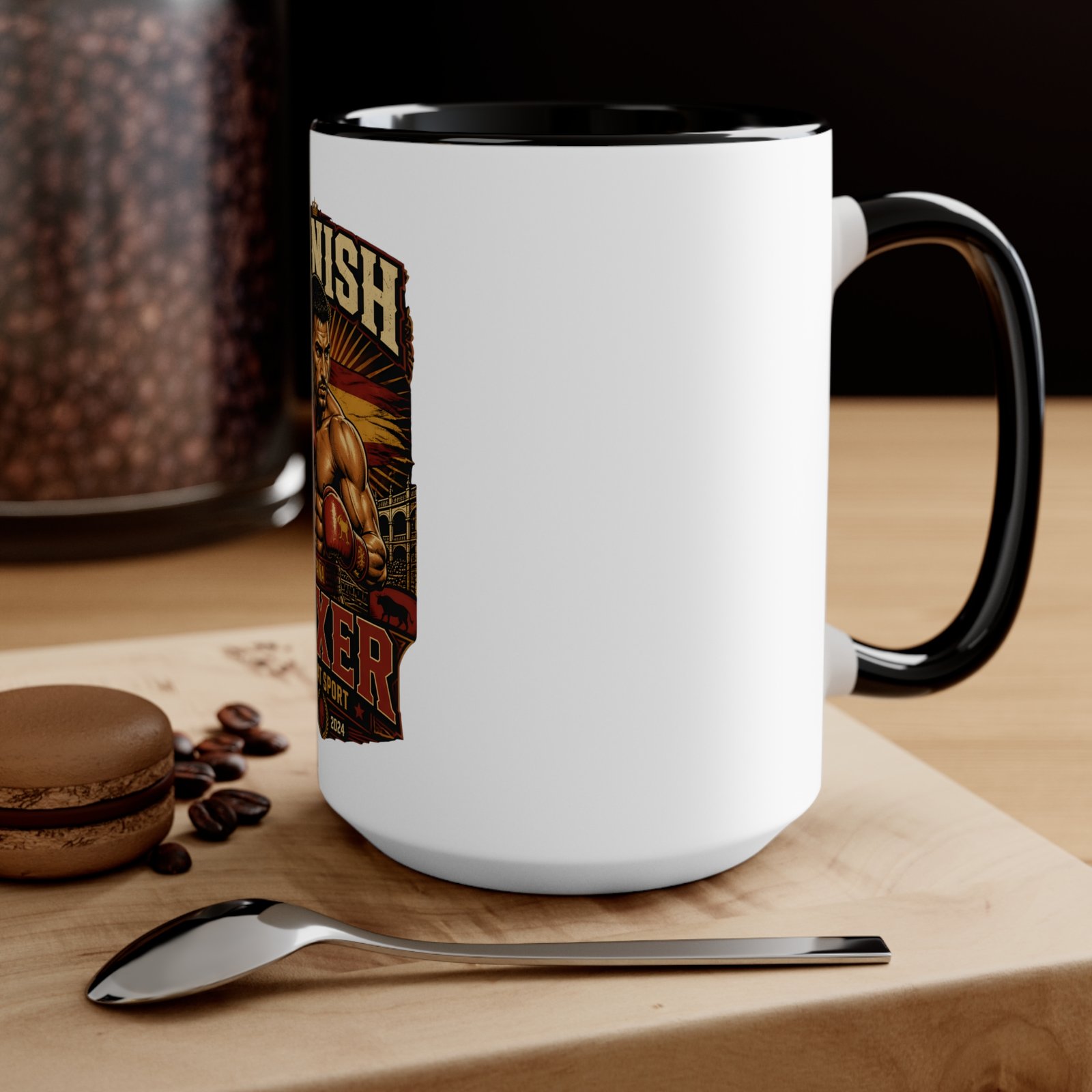 Spanish Boxer Mug — Vintage Boxing Design Accent Coffee Cup - Image 16