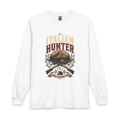 Italian Hunter Long Sleeve Shirt – Vintage Hunting Badge Tee