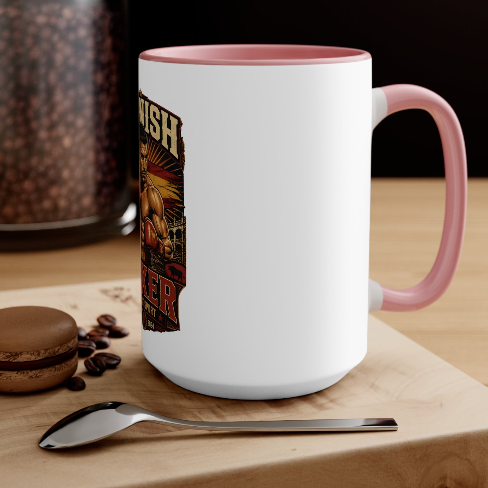 Spanish Boxer Mug — Vintage Boxing Design Accent Coffee Cup - Image 20