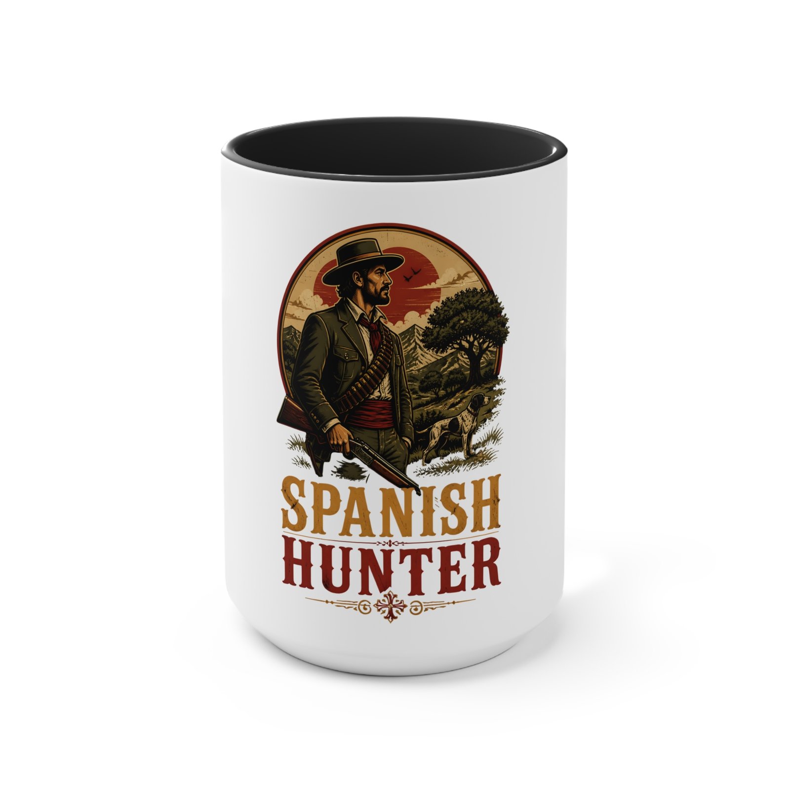 Spanish Hunter Accent Mug – Vintage Rustic Hunting Coffee Cup - Image 13
